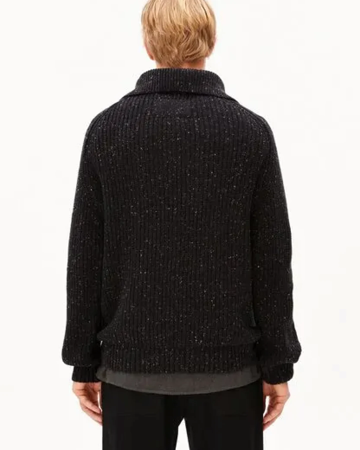 ARMEDANGELS TWEED Herren Strickjacke aus Bio-Baumwoll-Mix – Ansicht 2