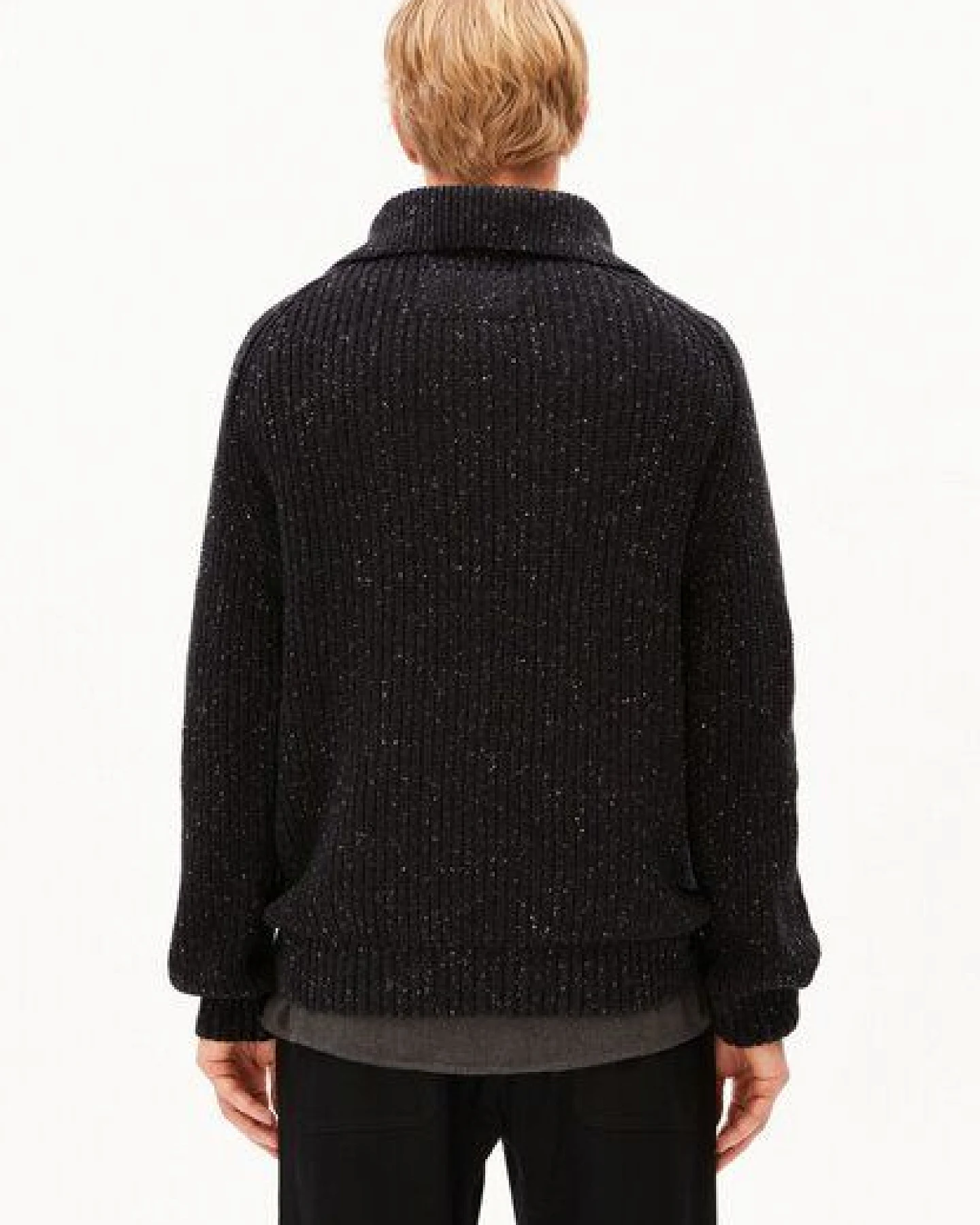 ARMEDANGELS TWEED Herren Strickjacke aus Bio-Baumwoll-Mix – Ansicht 2