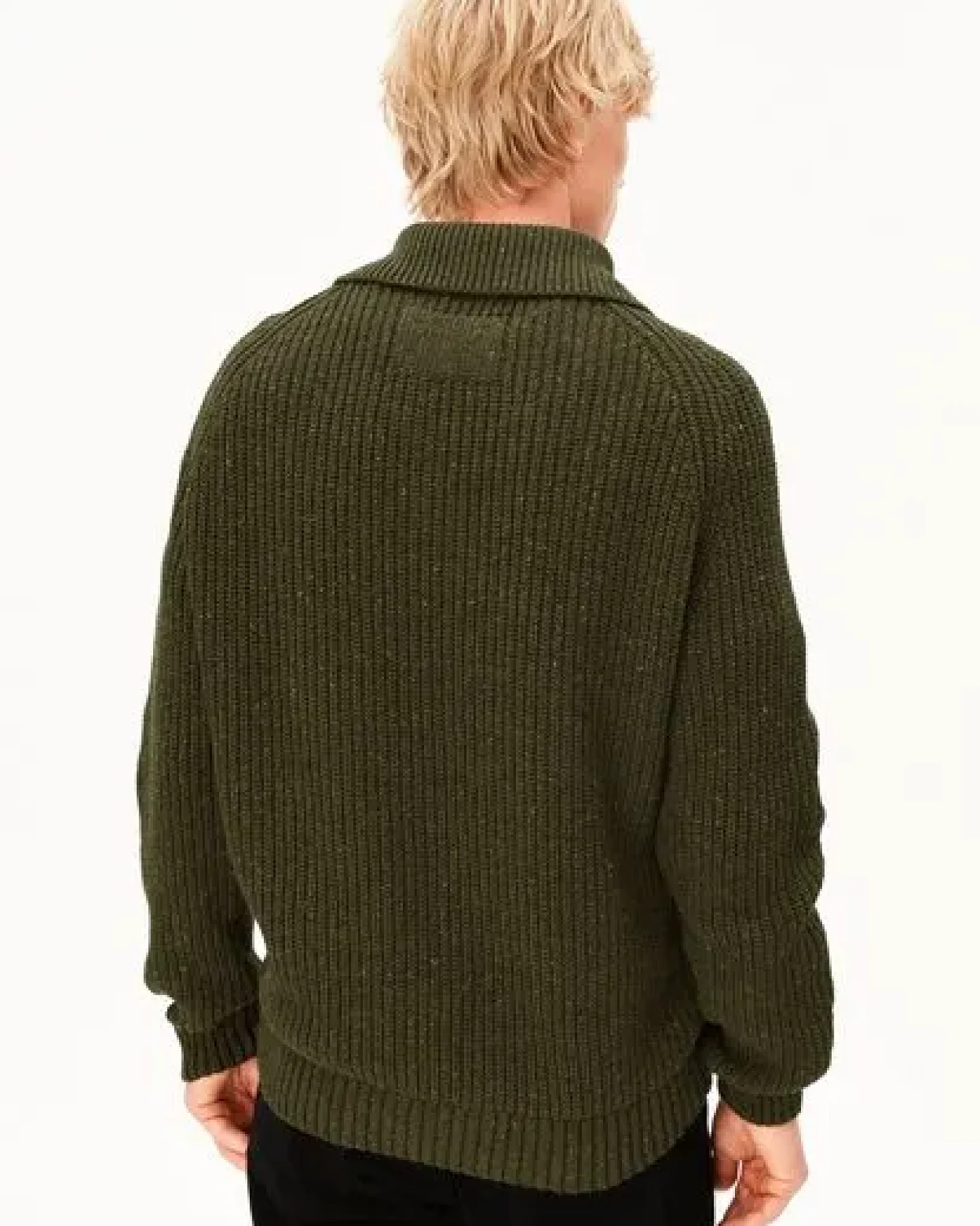 ARMEDANGELS TWEED Herren Strickjacke aus Bio-Baumwoll-Mix – Ansicht 2