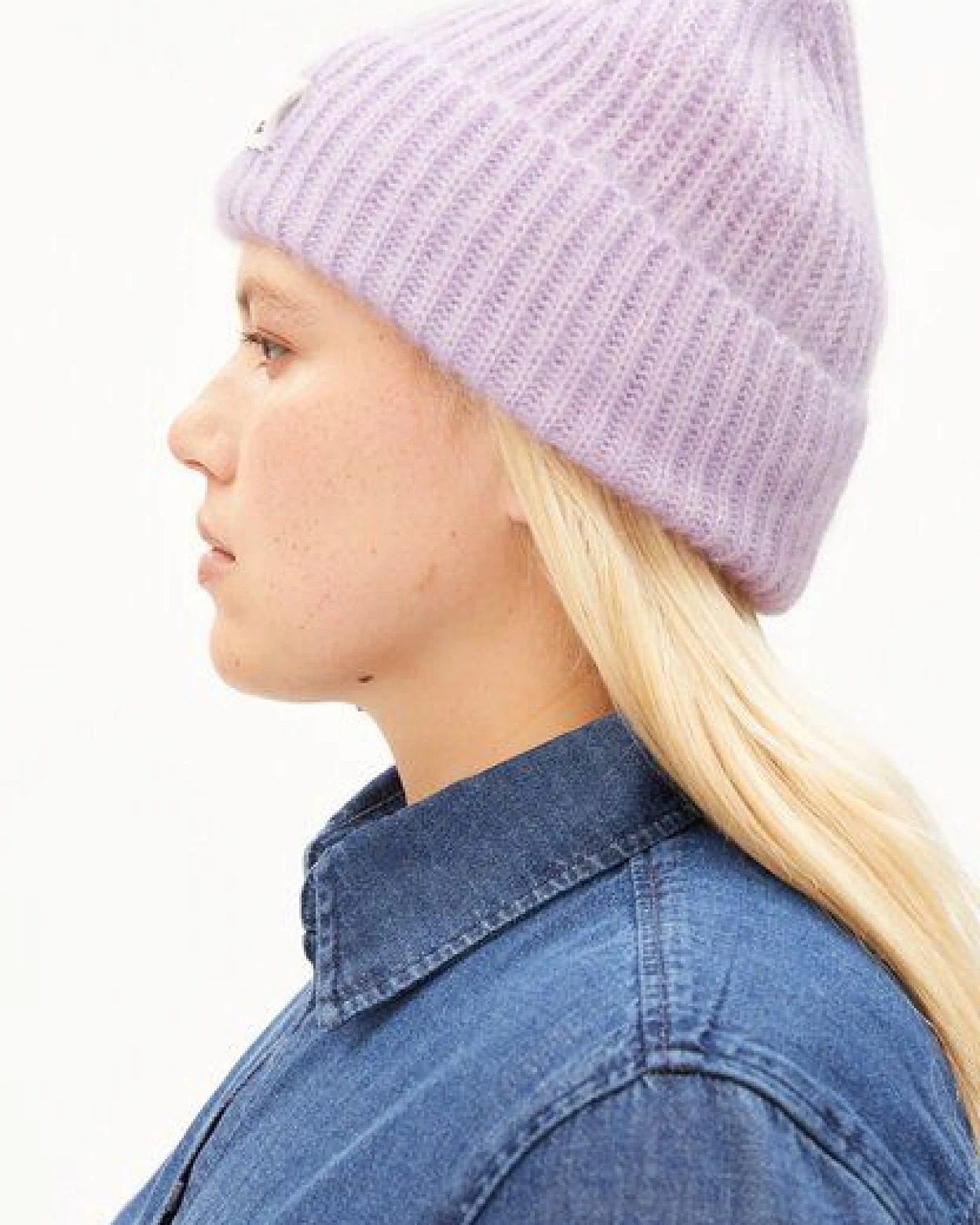 ARMEDANGELS MOHAIR BLEND Unisex Strickmütze aus Mohair-Mix – Ansicht 3