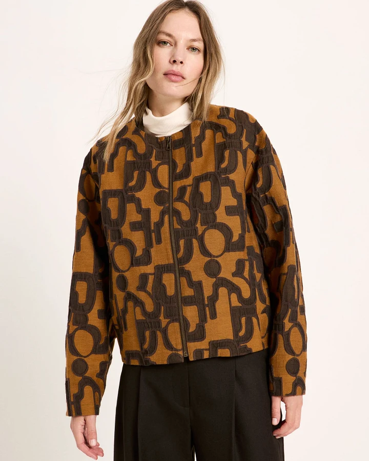 Jacquard Blouson