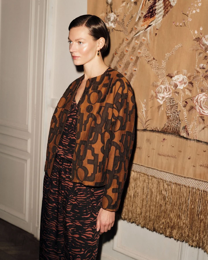 Jacquard Blouson