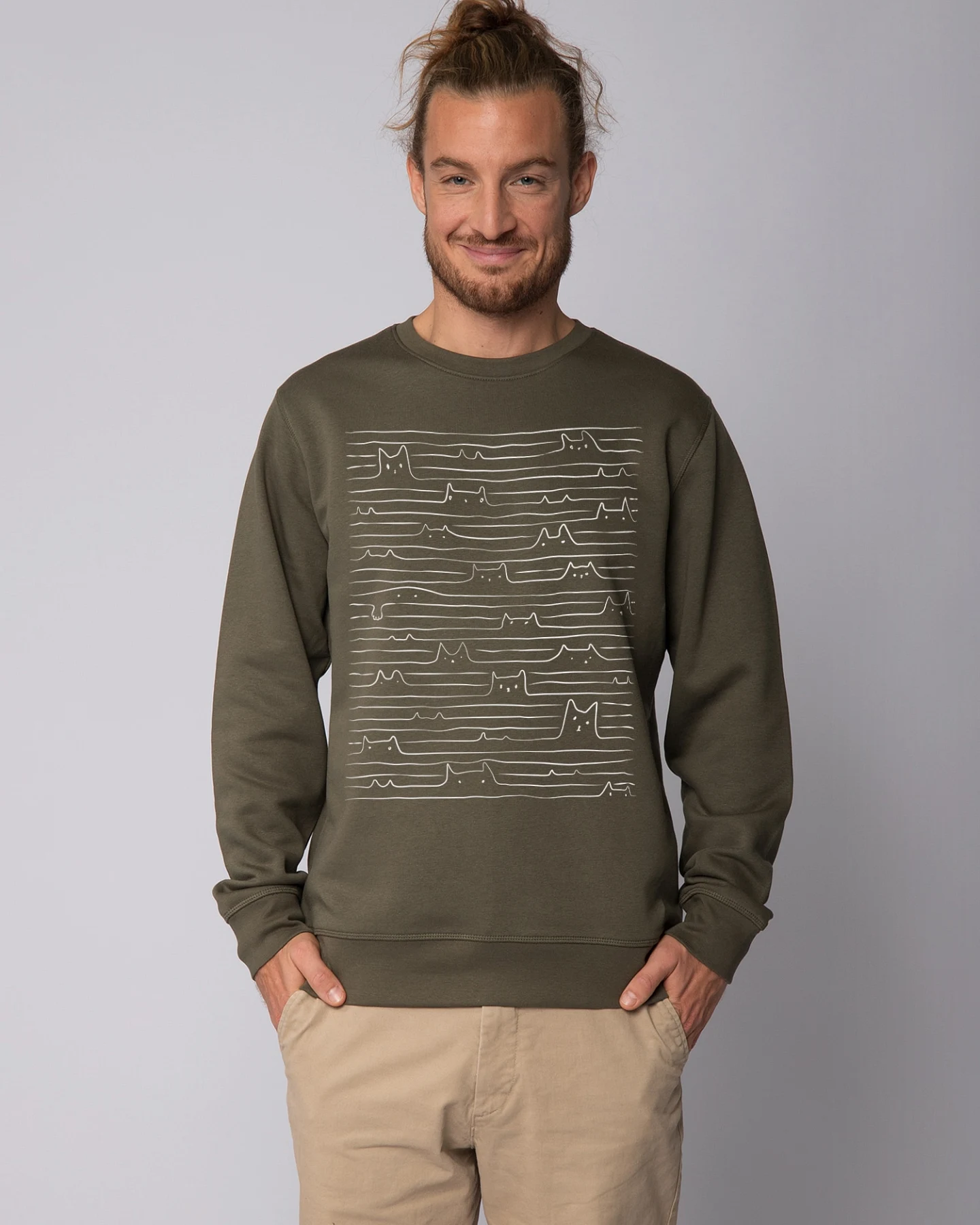 Watapparel Sweatshirt Doodle Cats – Ansicht 2