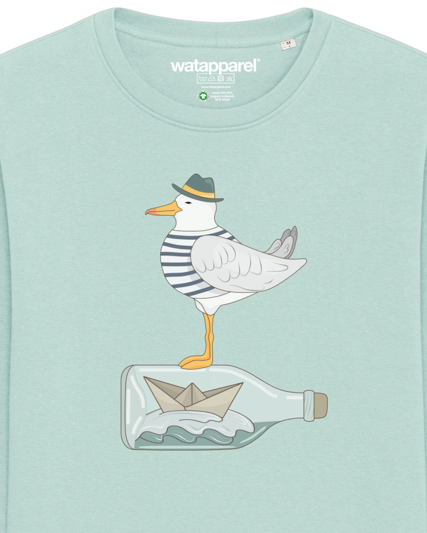 Watapparel Sweatshirt Möwe mit Hut – Ansicht 3