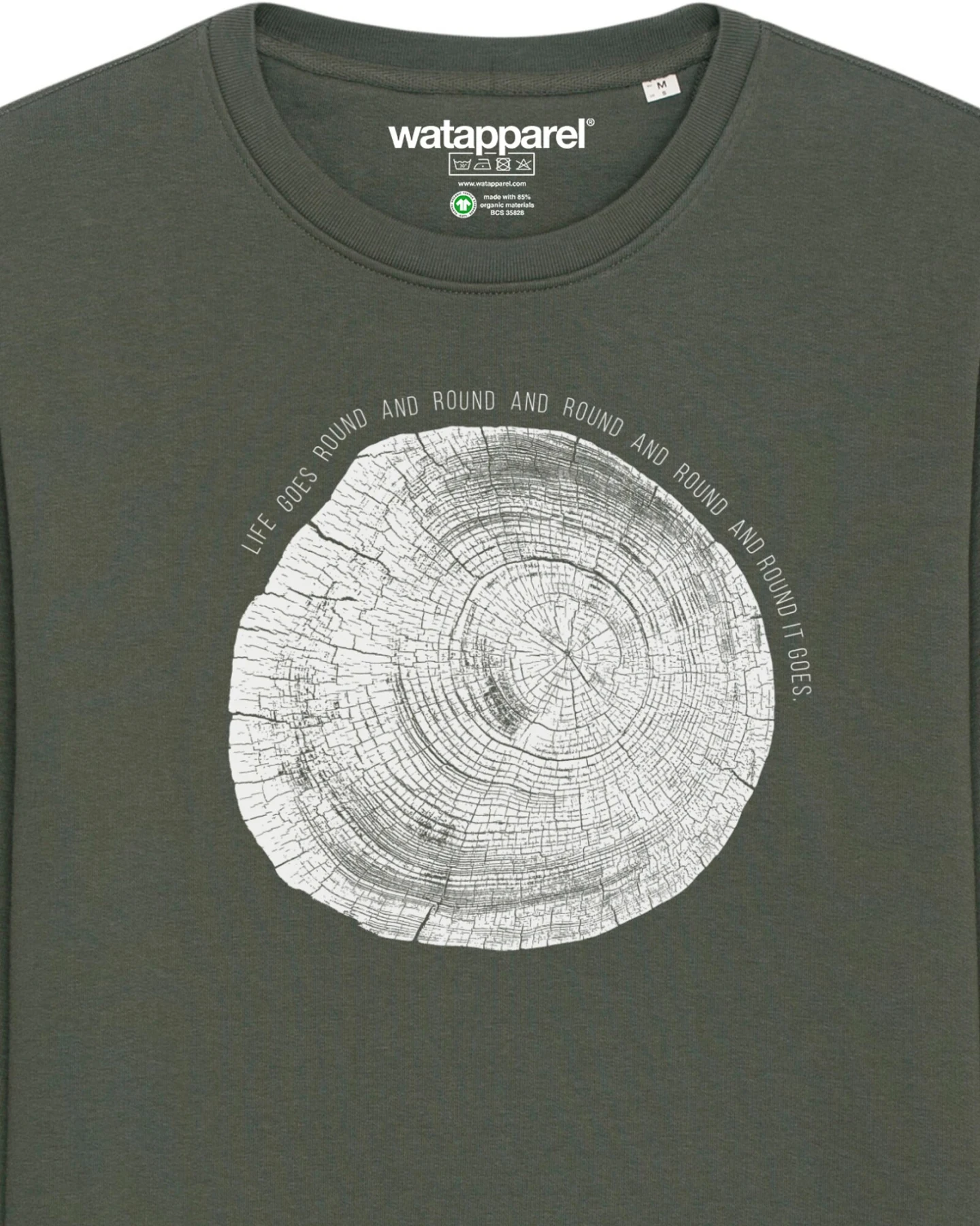 Watapparel Sweatshirt Baumscheibe – Ansicht 3