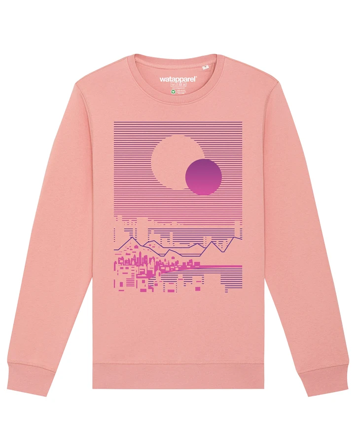 Watapparel Sweatshirt Sun and Moon Skyline
