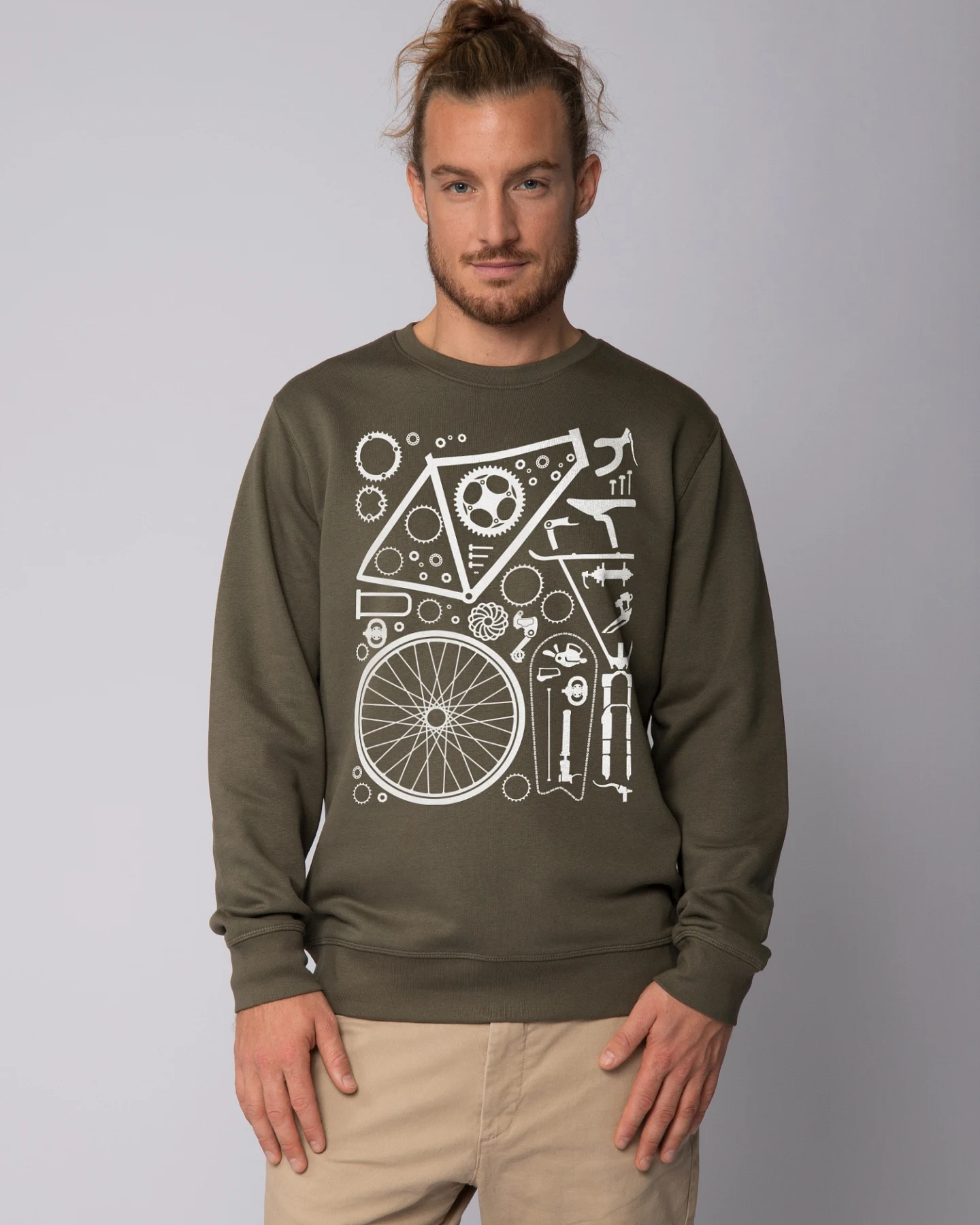 Watapparel Sweatshirt Fahrradteile – Ansicht 2