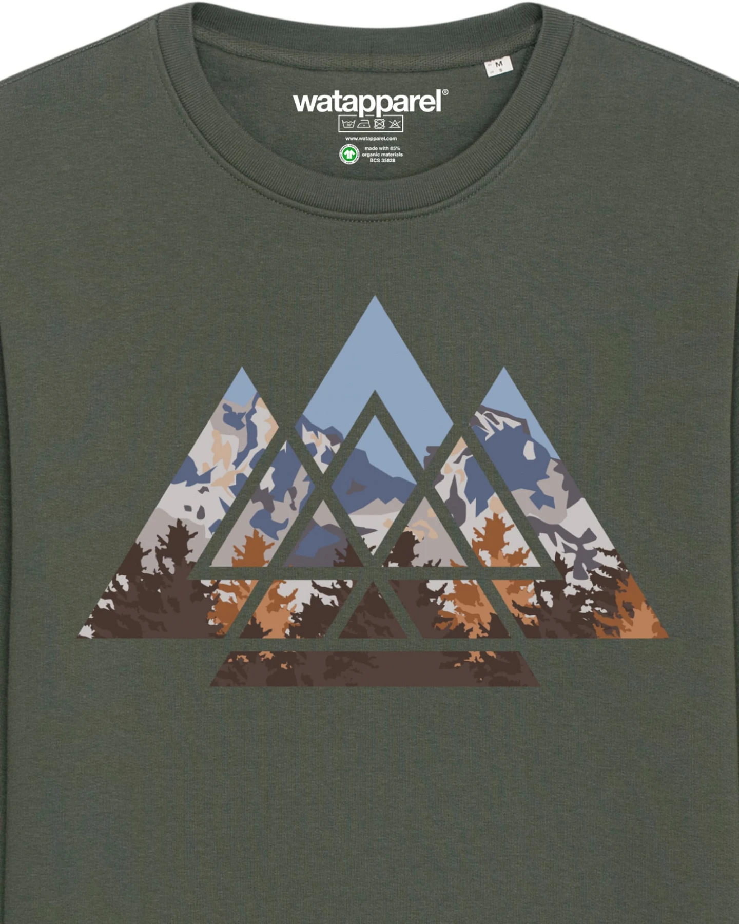 Watapparel Sweatshirt Geometric Landscape – Ansicht 3