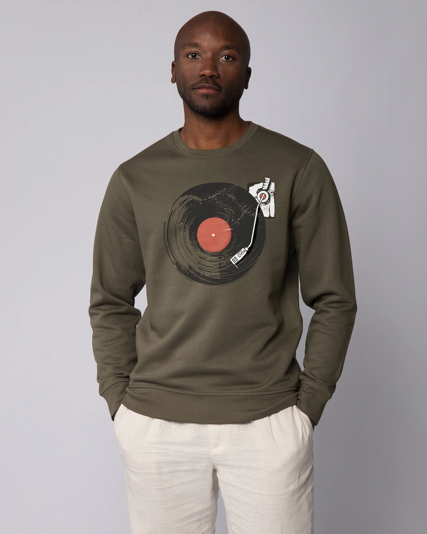 Watapparel Sweatshirt Schallplatte – Ansicht 2