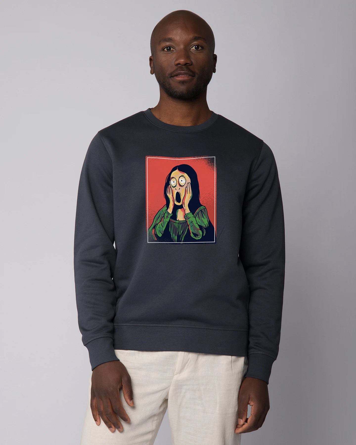 Watapparel Sweatshirt Mona Lisa Scream – Ansicht 2
