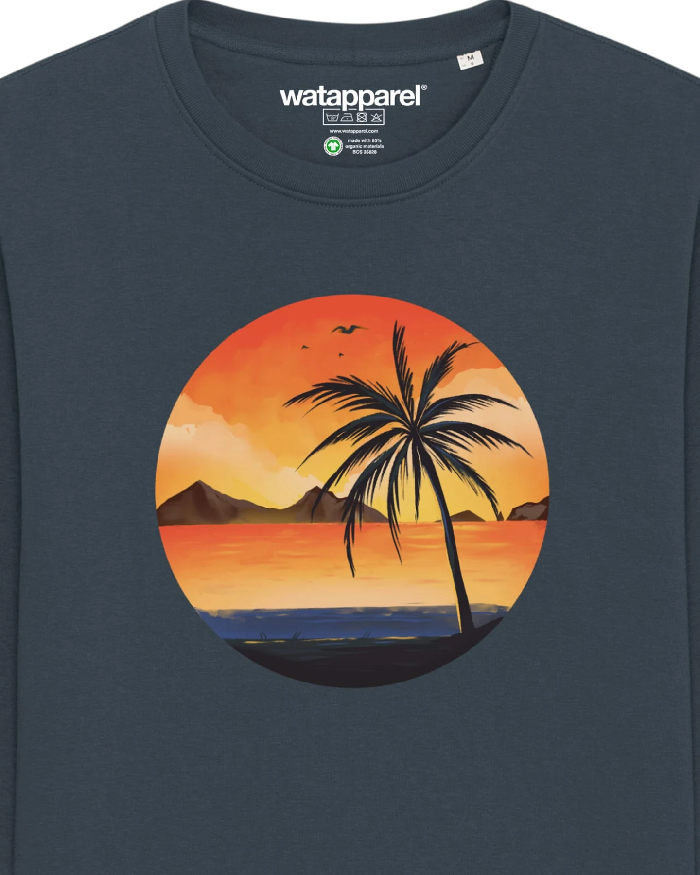 Watapparel Sweatshirt Sunset on palm beach – Ansicht 3