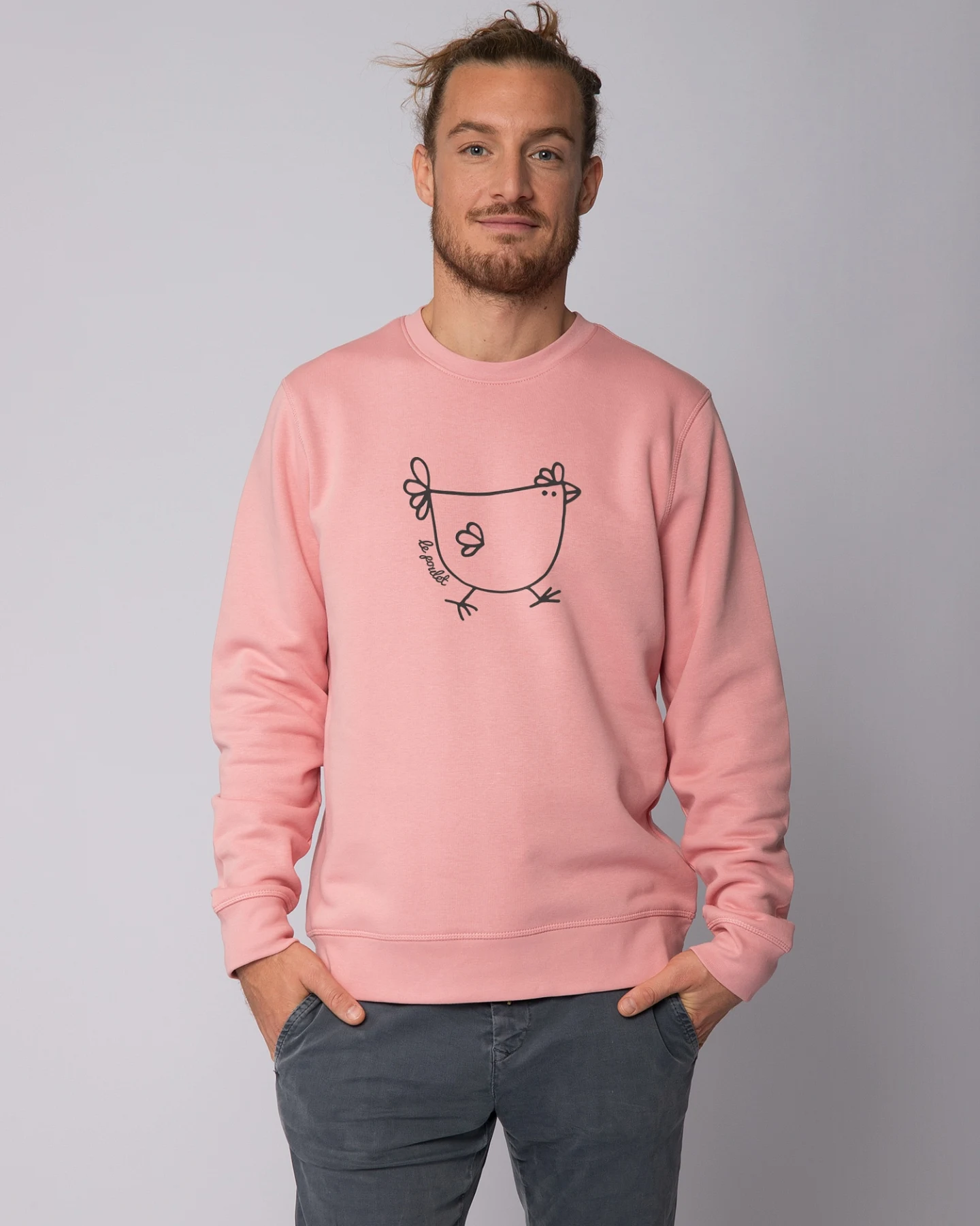 Watapparel Sweatshirt Le poulet - das Huhn – Ansicht 2