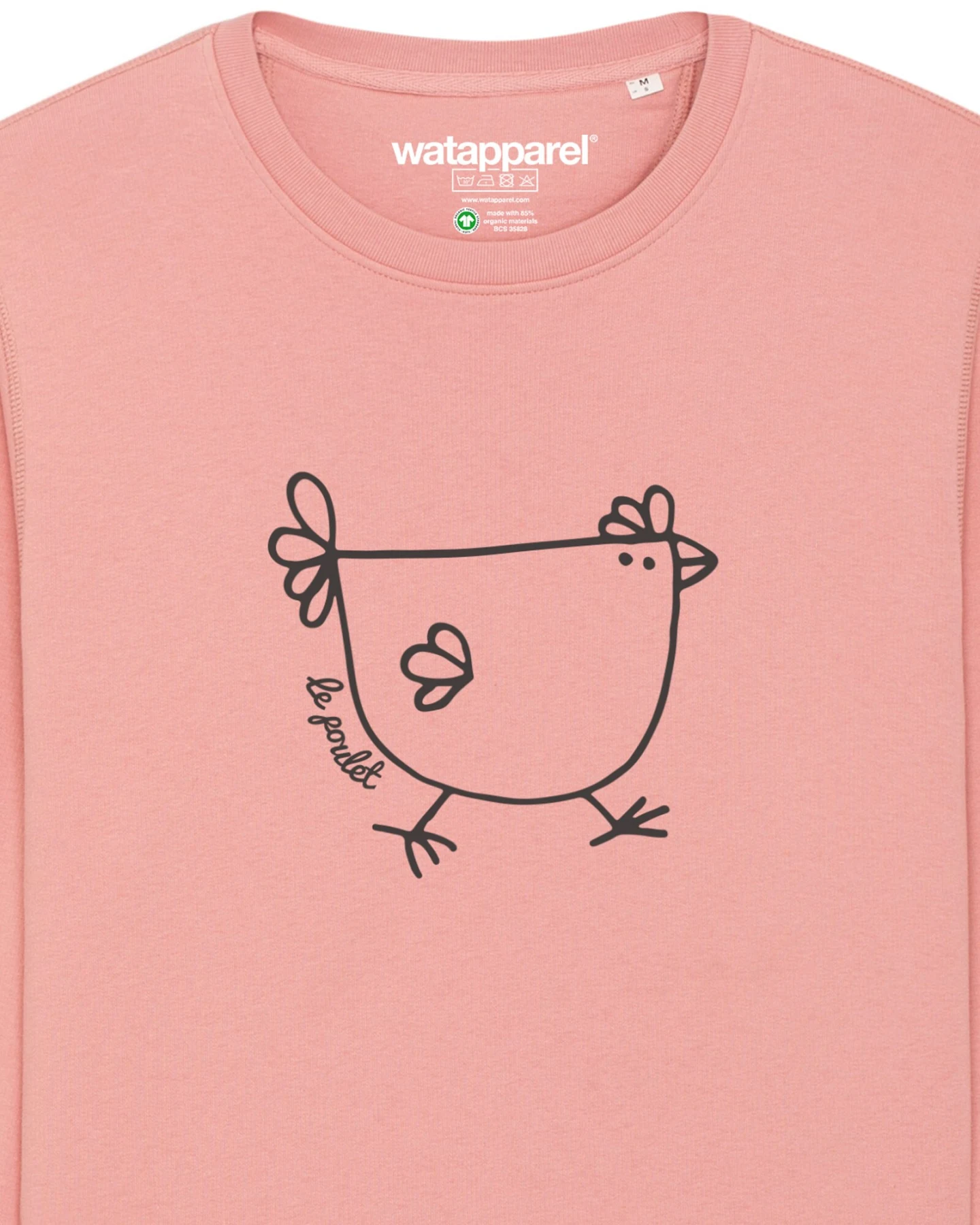Watapparel Sweatshirt Le poulet - das Huhn – Ansicht 3