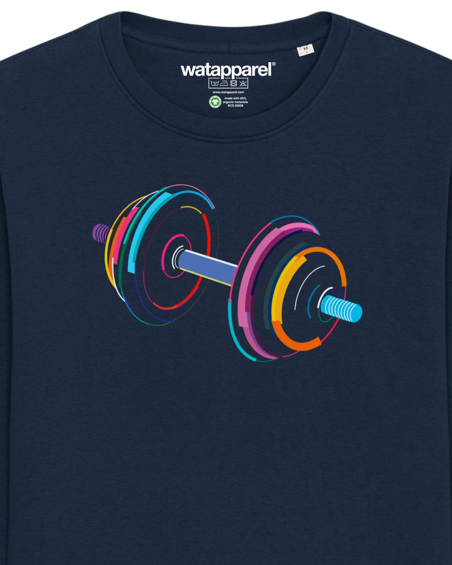 Watapparel Sweatshirt 80s Hantel – Ansicht 3
