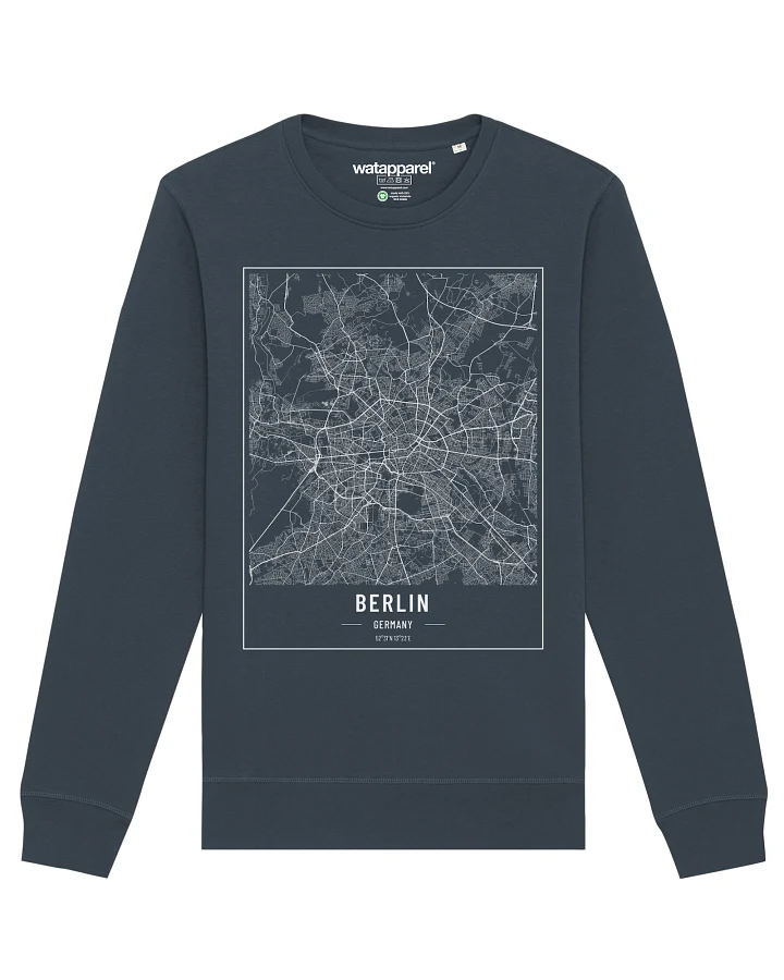 Watapparel Sweatshirt City maps Berlin Landkarte
