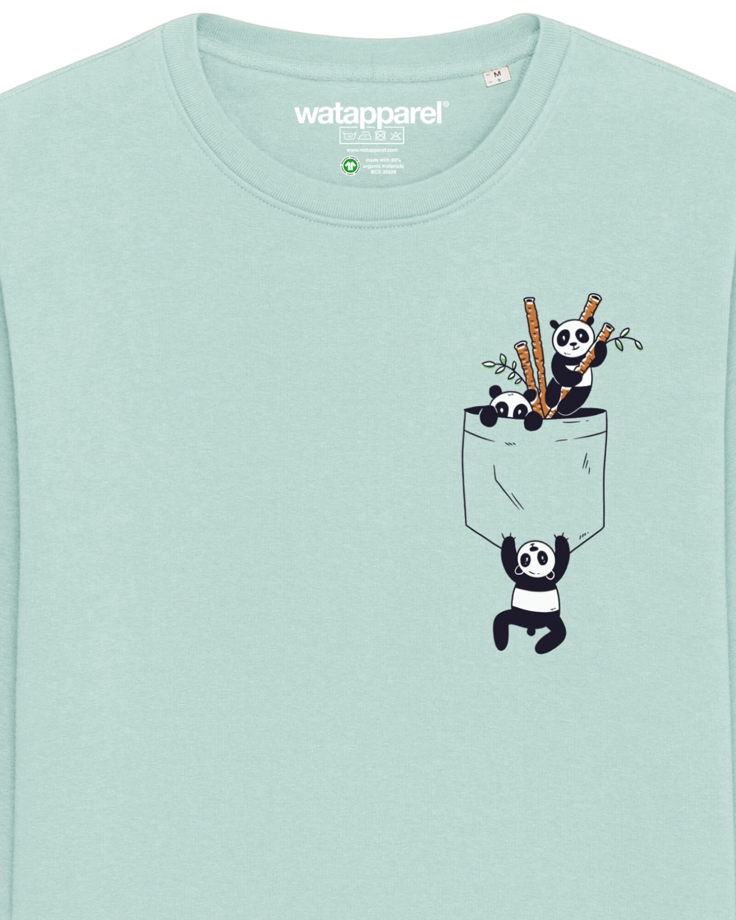 Watapparel Sweatshirt Pocket Pandas – Ansicht 3