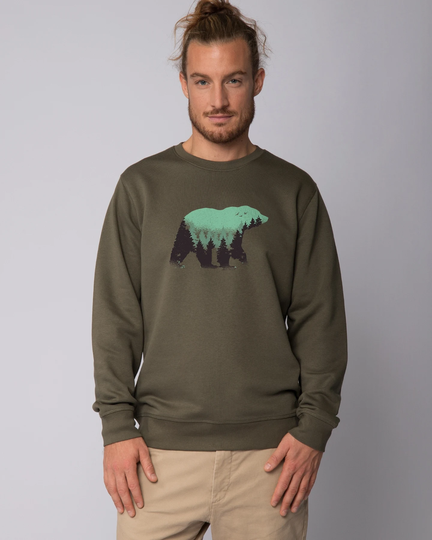 Watapparel Sweatshirt Waldbär – Ansicht 2