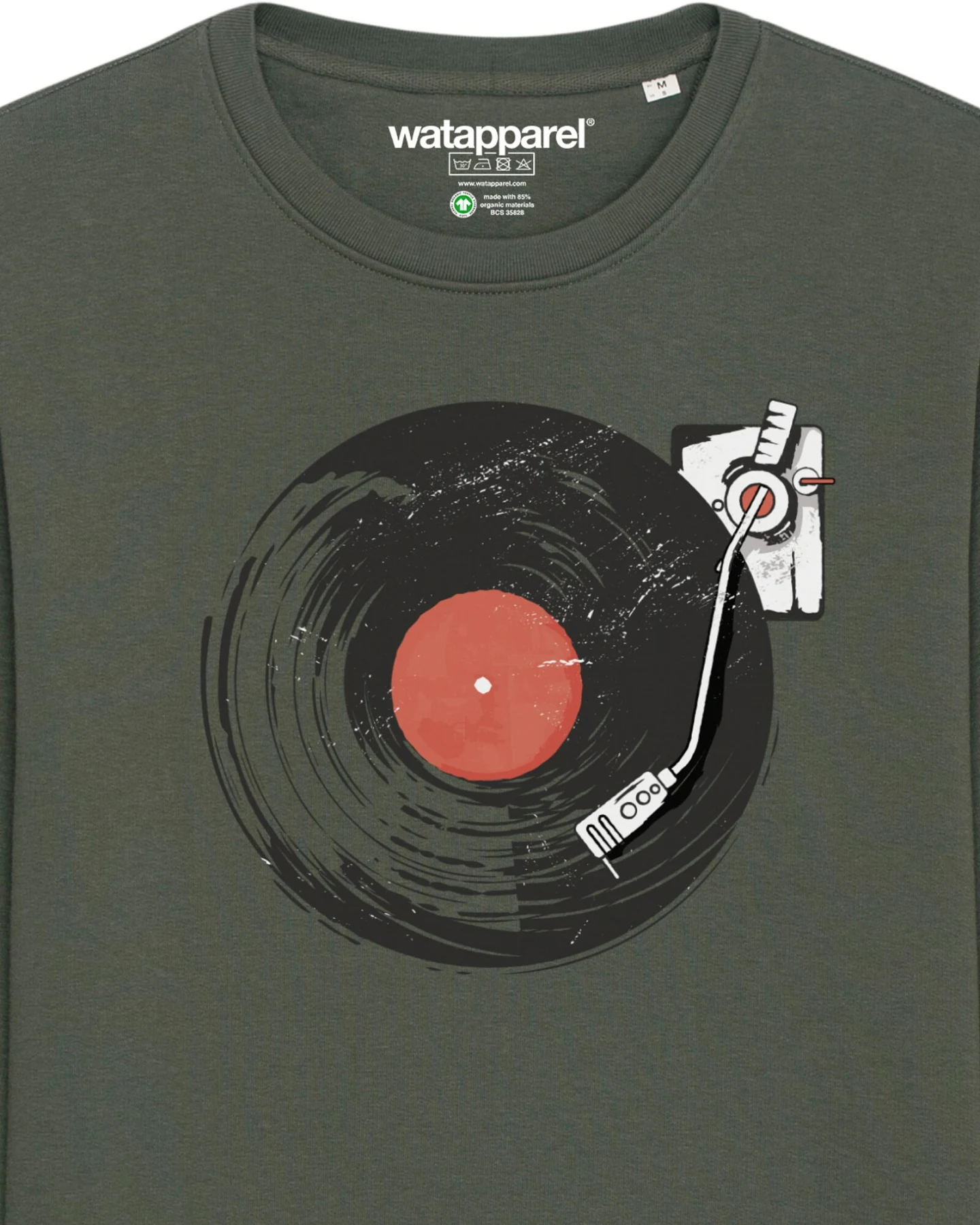 Watapparel Sweatshirt Schallplatte – Ansicht 3