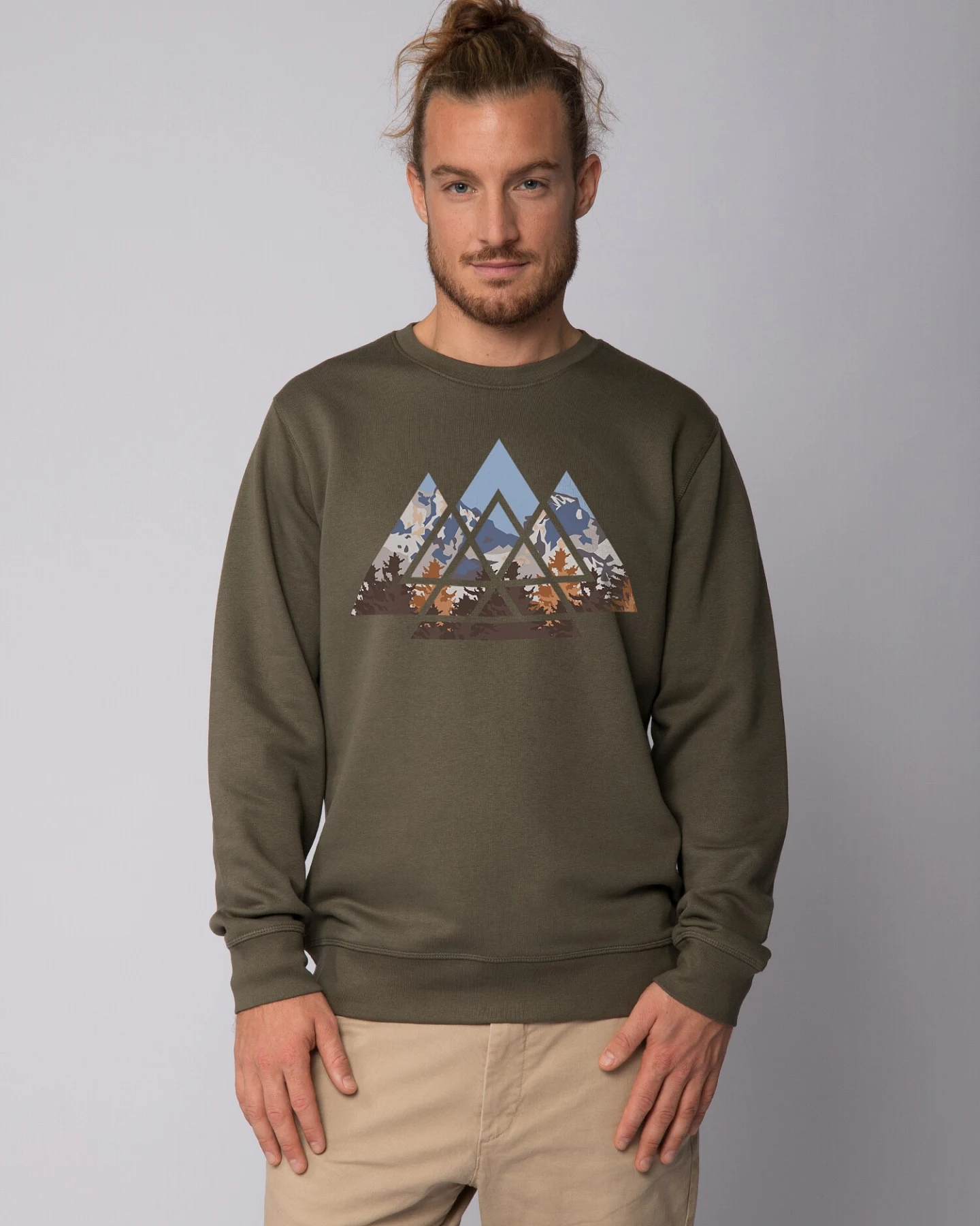 Watapparel Sweatshirt Geometric Landscape – Ansicht 2