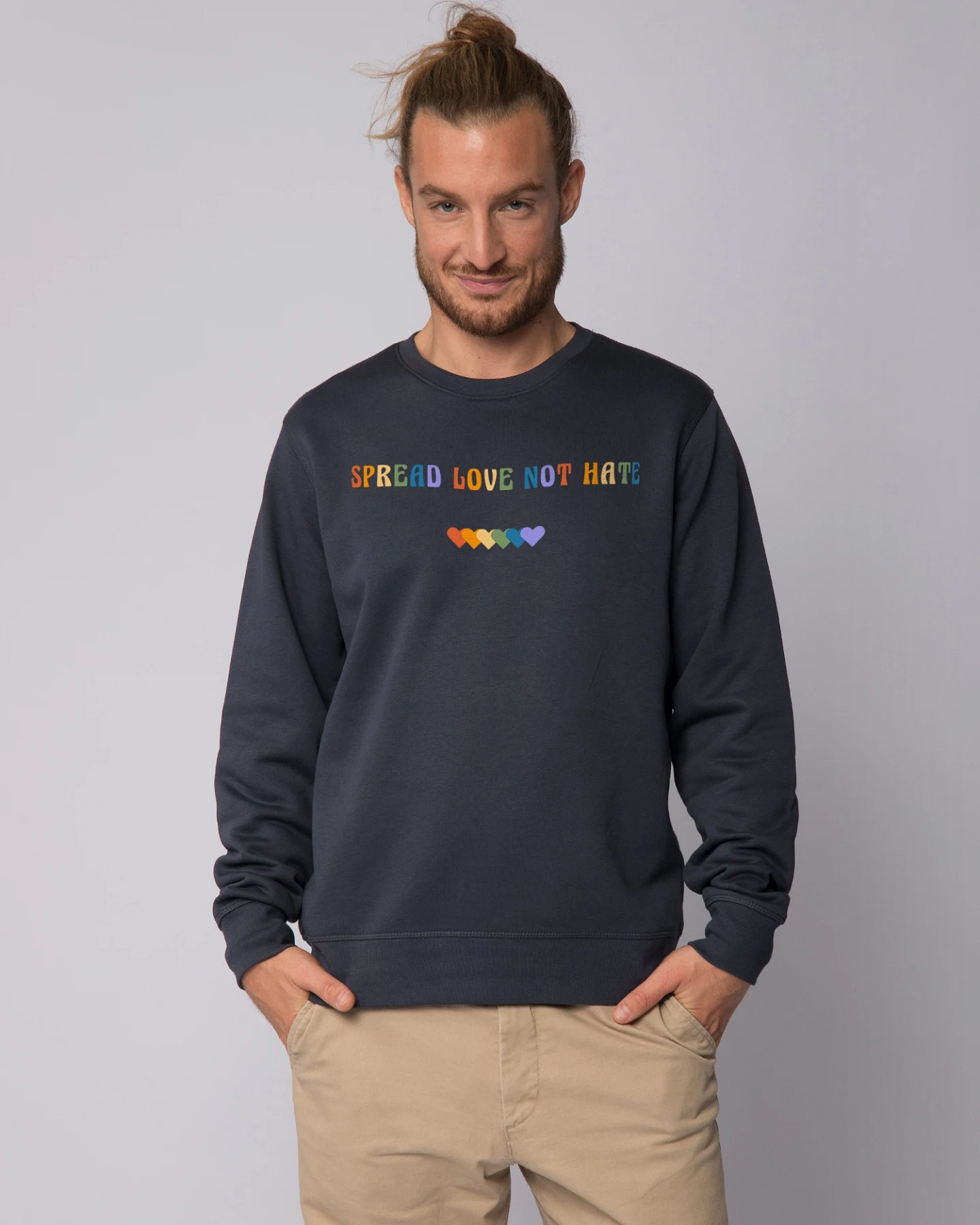 Watapparel Sweatshirt Spread Love not Hate – Ansicht 2