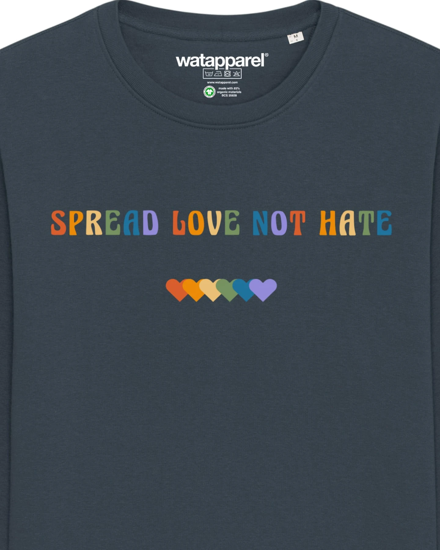 Watapparel Sweatshirt Spread Love not Hate – Ansicht 3