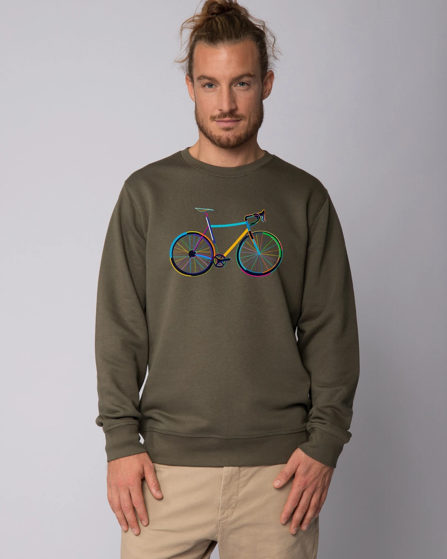 Watapparel Sweatshirt Fahrrad by night – Ansicht 2