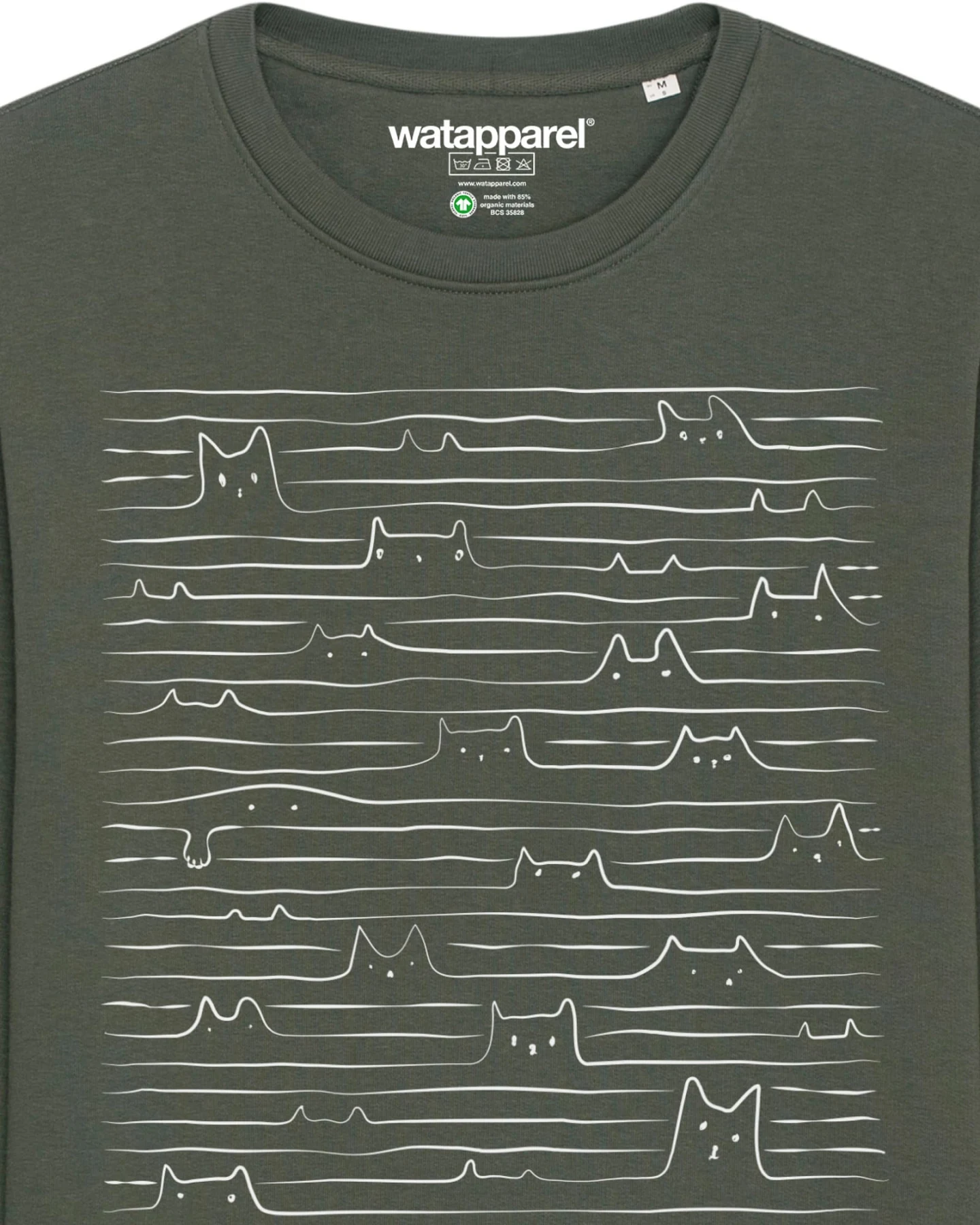 Watapparel Sweatshirt Doodle Cats – Ansicht 3
