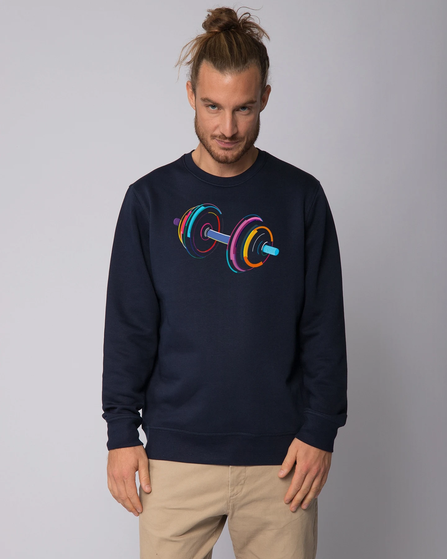 Watapparel Sweatshirt 80s Hantel – Ansicht 2