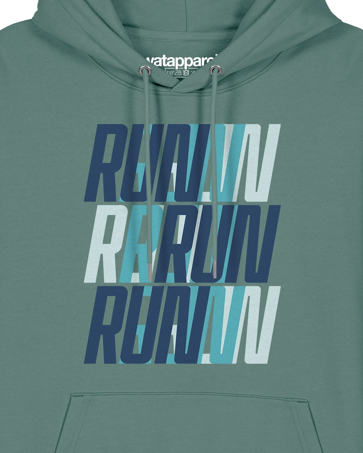 Watapparel Sweatshirt Run, Run, Run blue – Ansicht 3