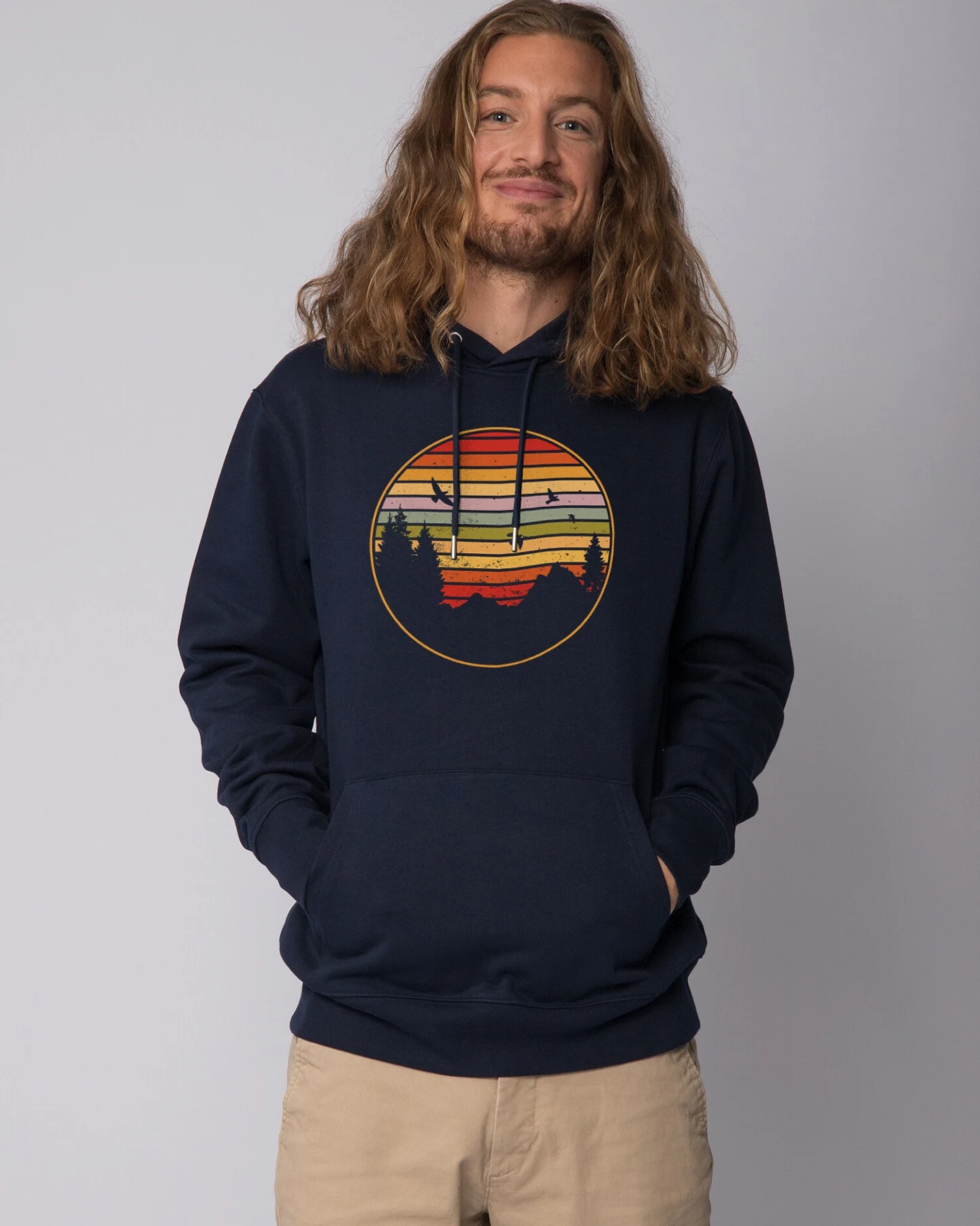 Watapparel Sweatshirt Sunset Berge & Tannen – Ansicht 2