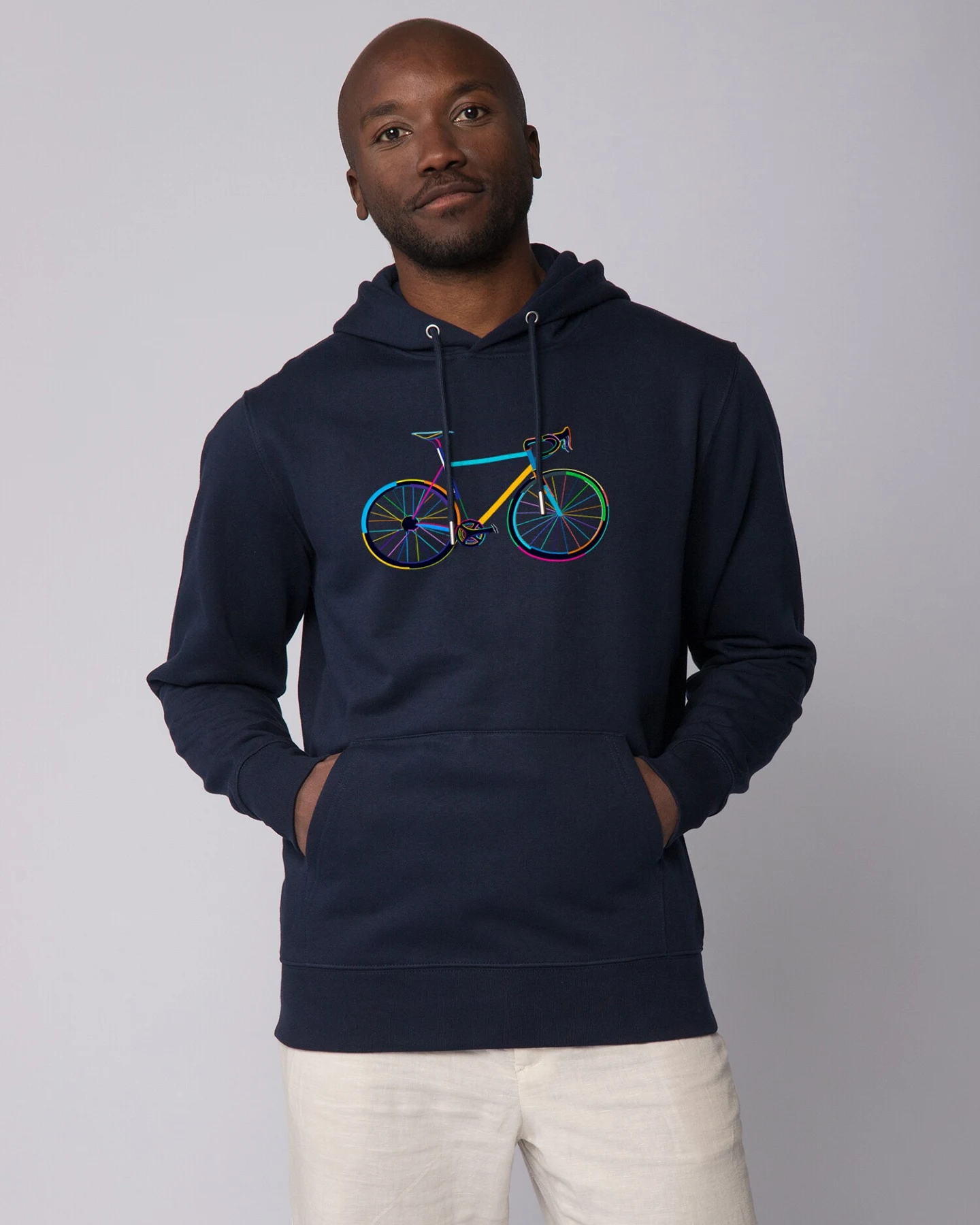Watapparel Sweatshirt Fahrrad by night – Ansicht 2