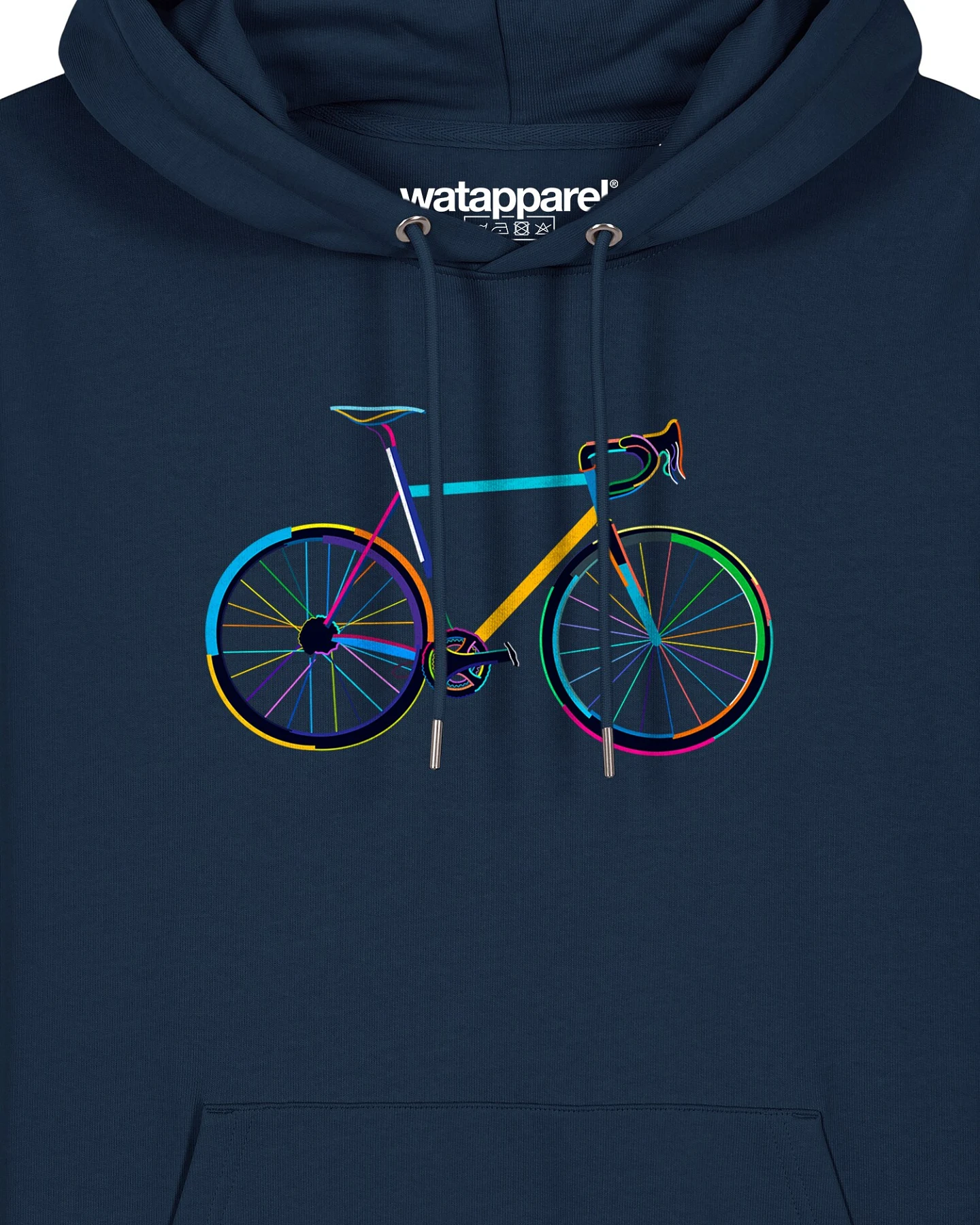 Watapparel Sweatshirt Fahrrad by night – Ansicht 3