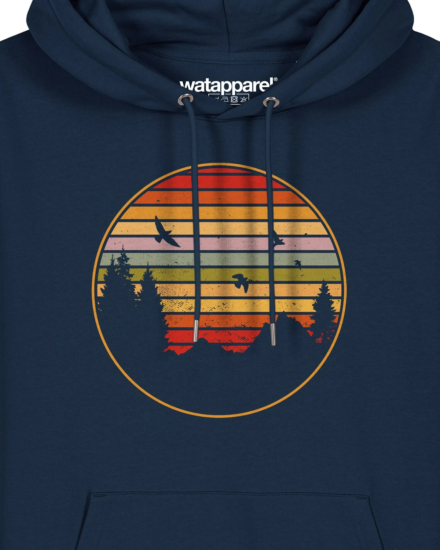 Watapparel Sweatshirt Sunset Berge & Tannen – Ansicht 3