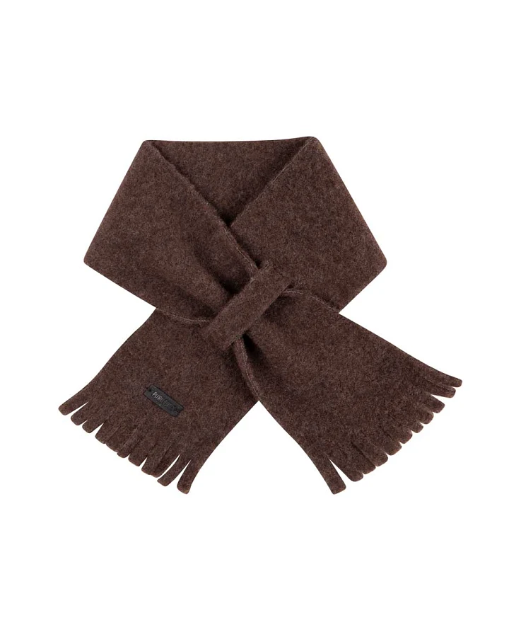 Pure Pure by Bauer - Kinderschal Wollfleece dark-brown