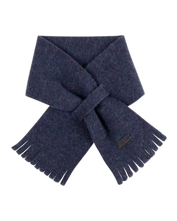 Pure Pure by Bauer - Fleece-Kinderschal mit Wolle marine