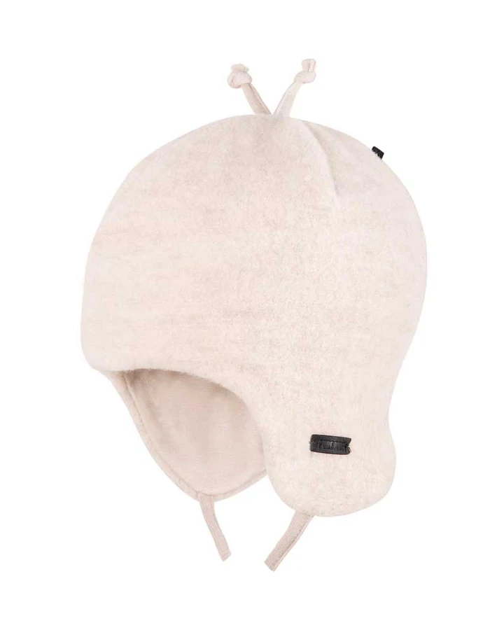 Pure Pure by Bauer - Fleece-Mütze mit Wolle woll-weiss 37