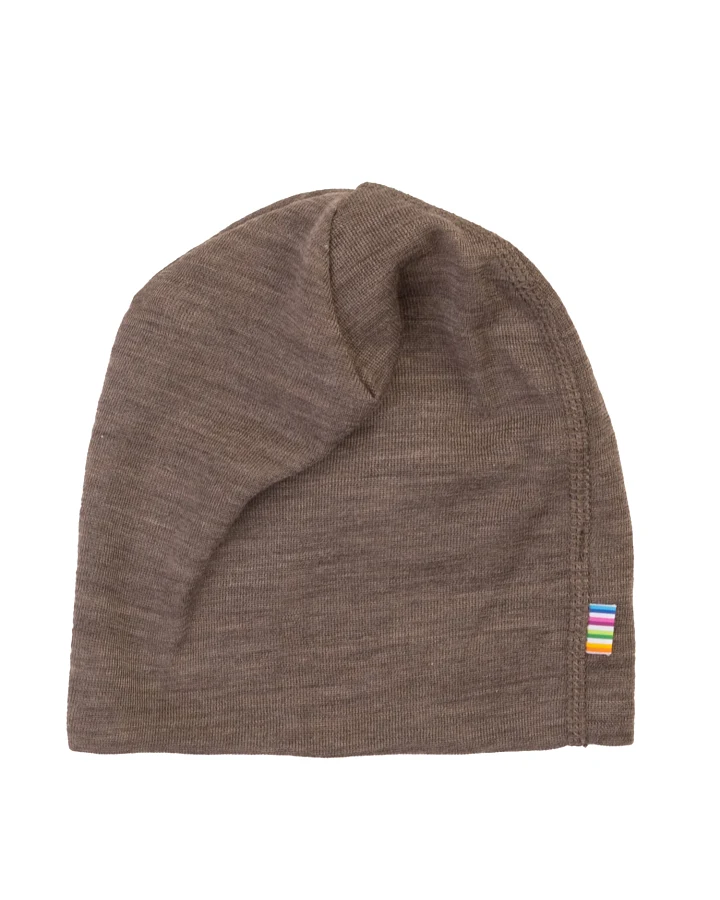 Joha - Beanie Wolle Seide braun