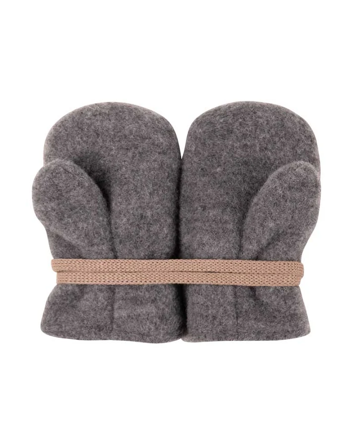 Pure Pure by Bauer - Baby-Fäustlinge Wollfleece schiefer 3