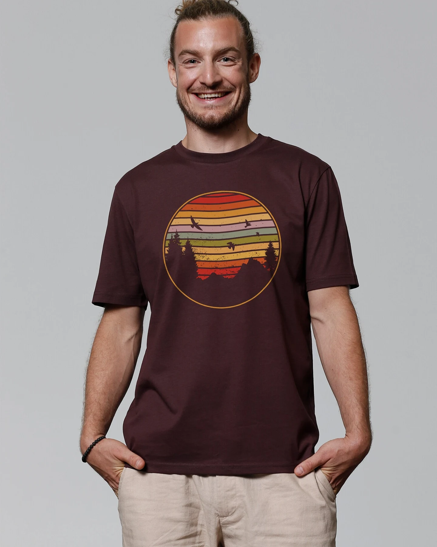 Watapparel Shirt Sunset Berge & Tannen – Ansicht 2