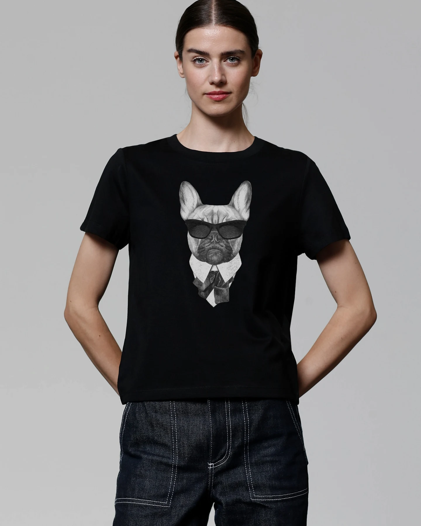 Watapparel T-Shirt Ein fescher Hund – Ansicht 2