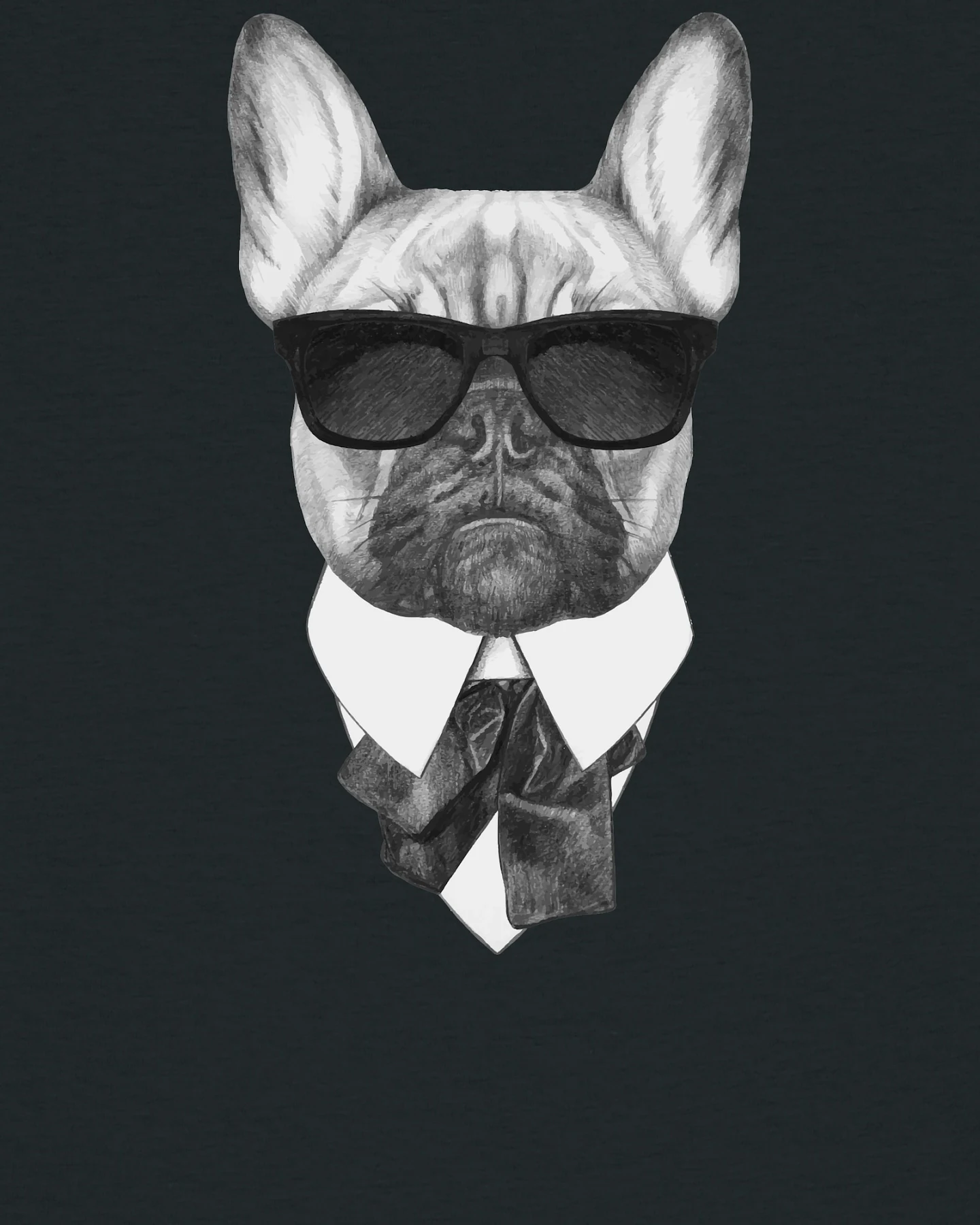 Watapparel T-Shirt Ein fescher Hund – Ansicht 3