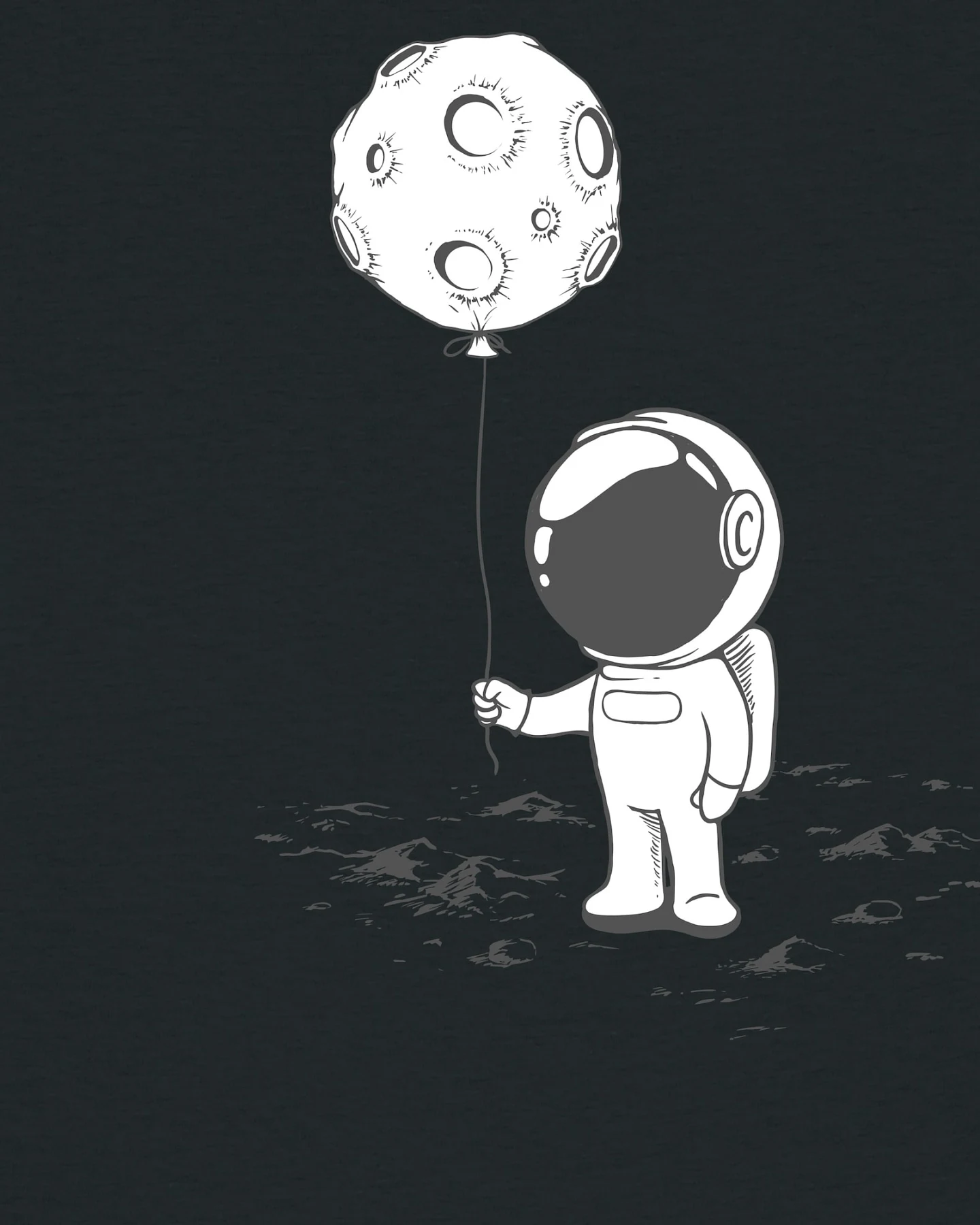 Watapparel Shirt Kleiner Astronaut – Ansicht 3