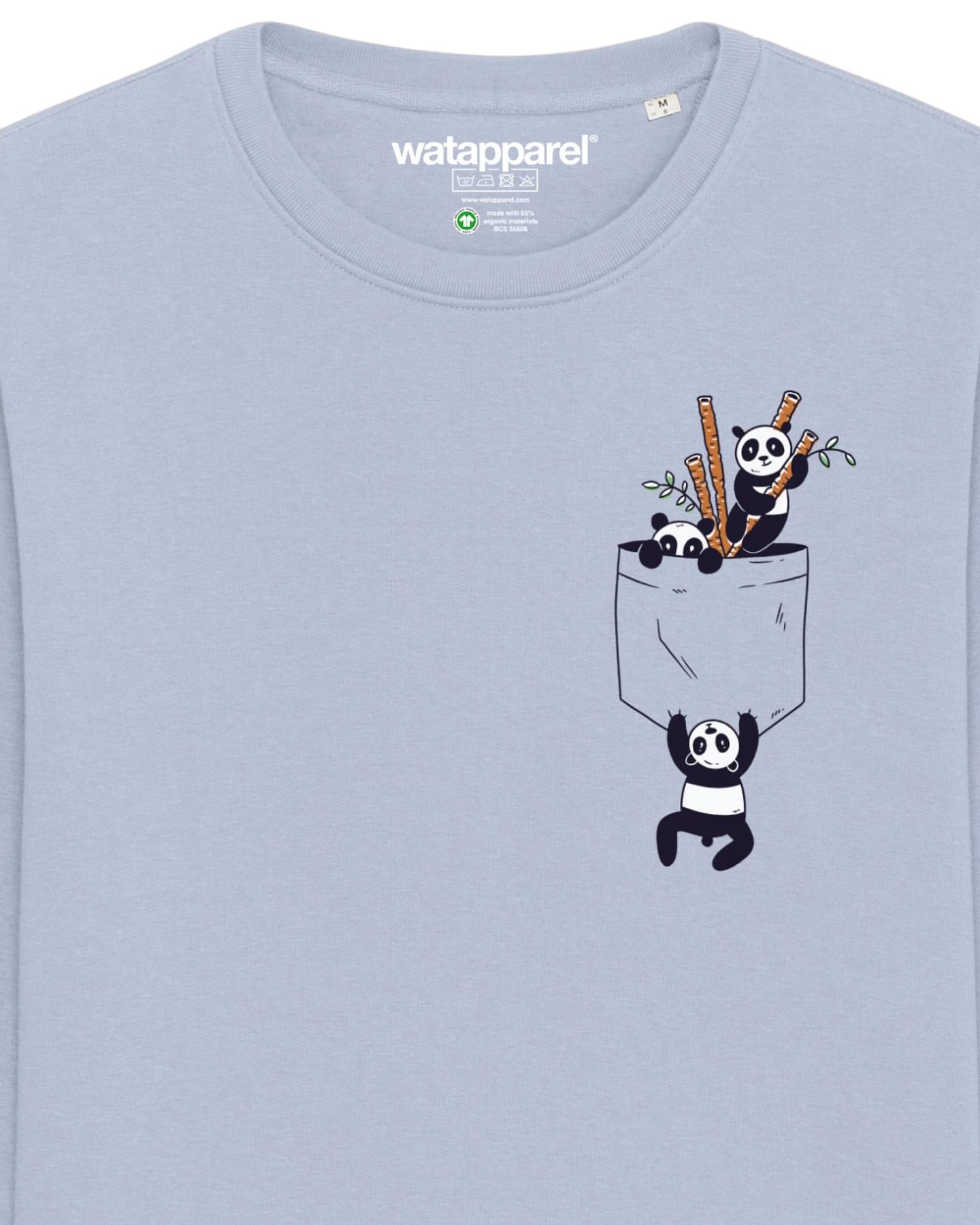 Watapparel Sweatshirt Pocket Pandas – Ansicht 3