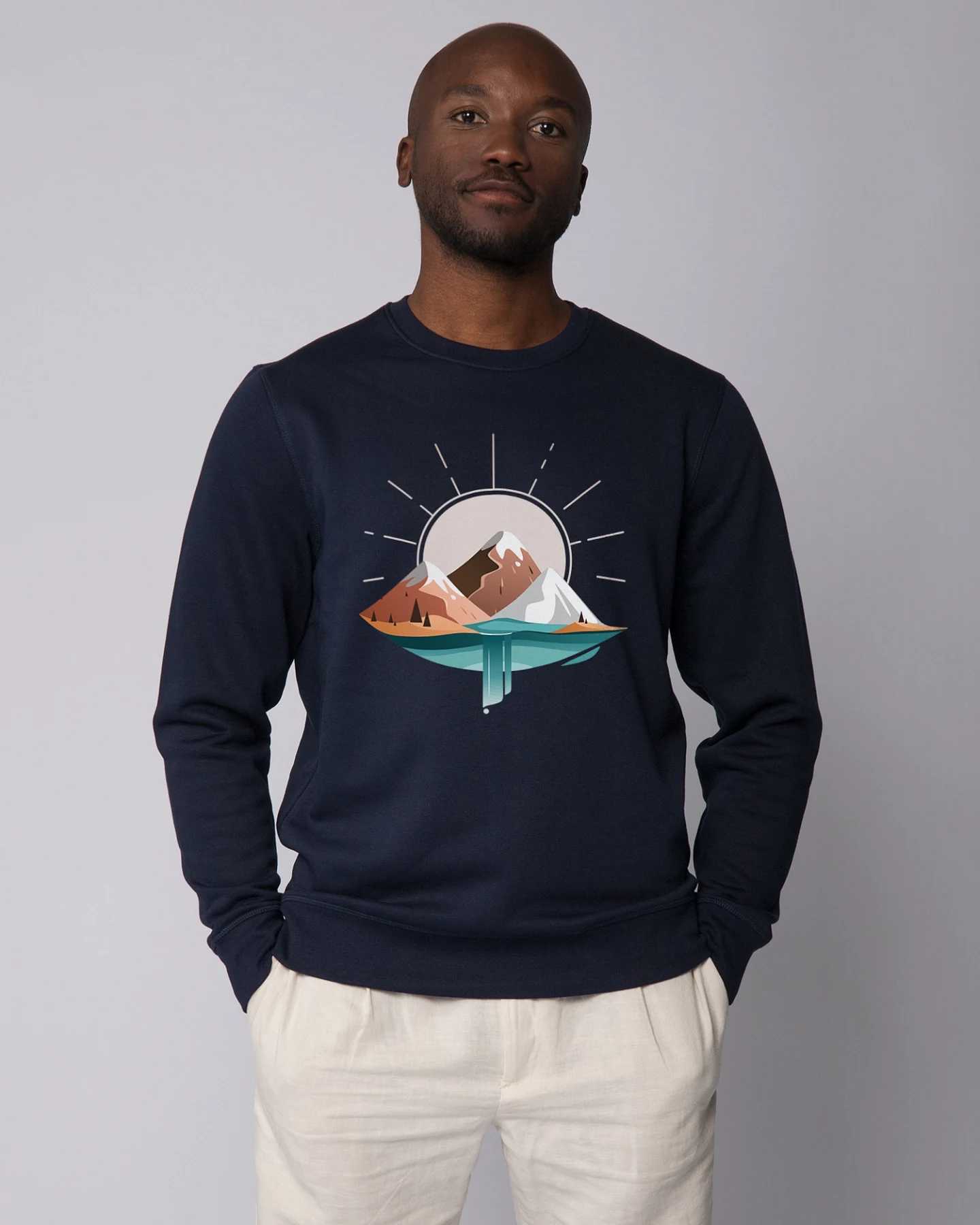 Watapparel Sweatshirt Sunrise & Lake – Ansicht 2