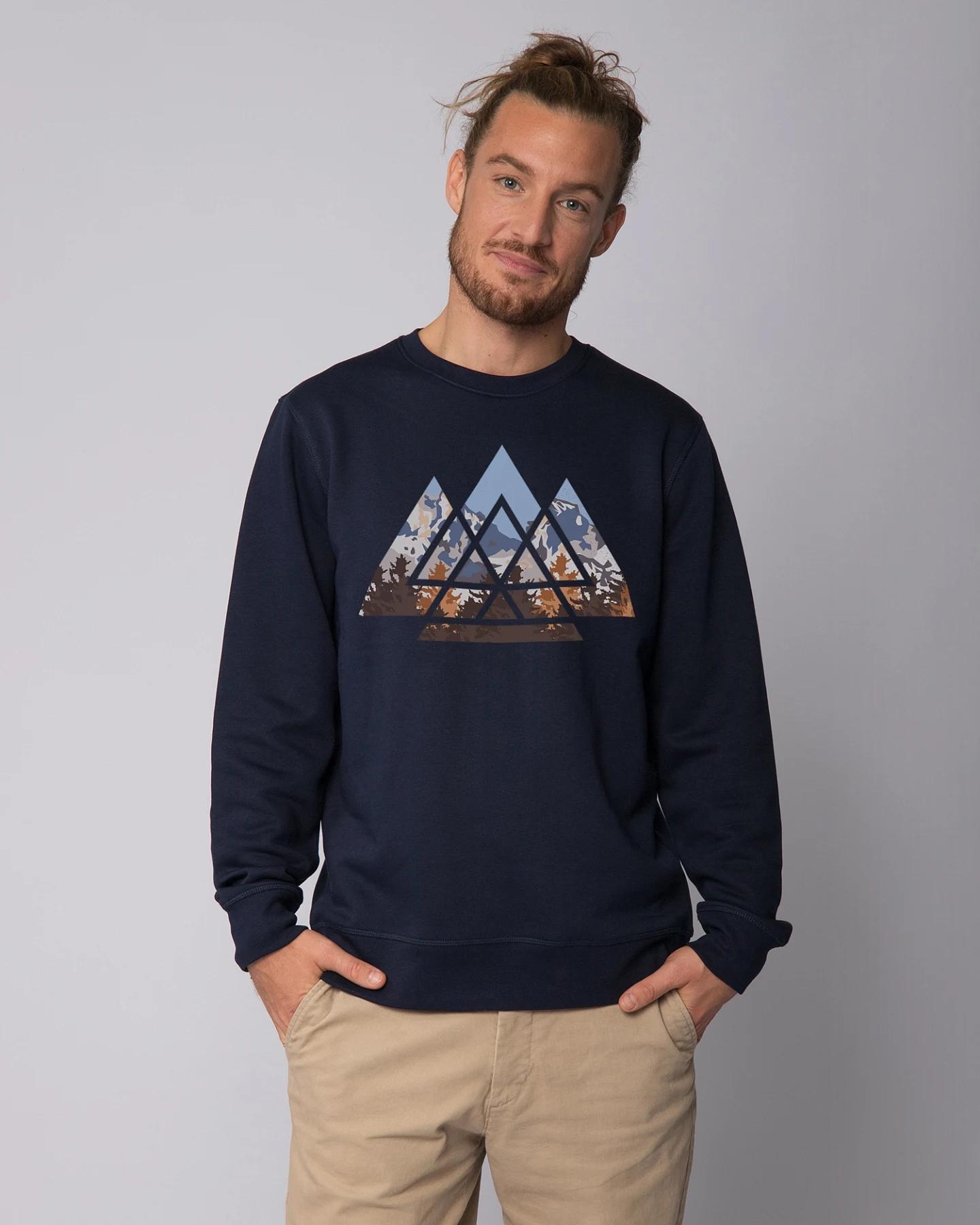 Watapparel Sweatshirt Geometric Landscape – Ansicht 2