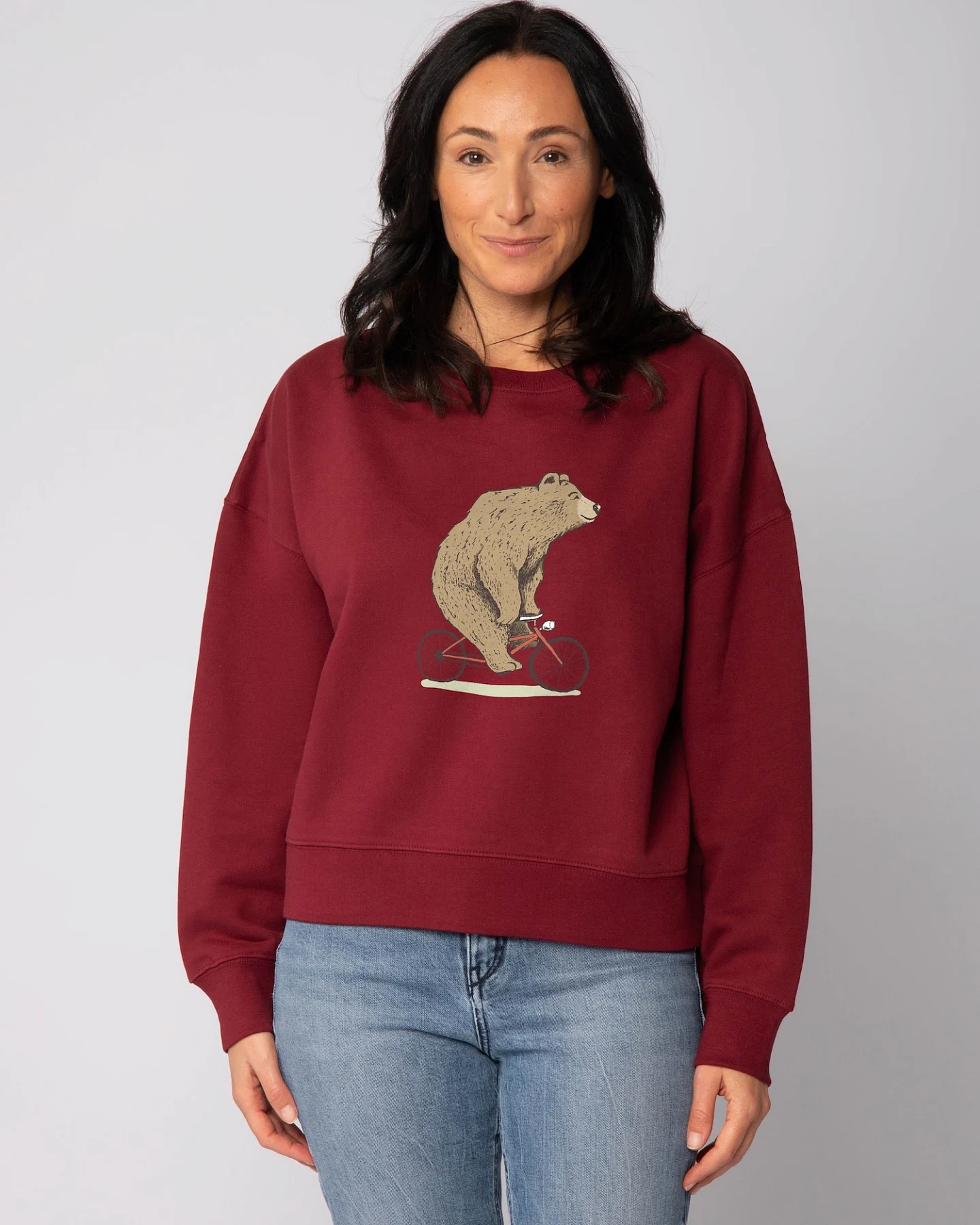 Watapparel Sweatshirt Fahrradbär – Ansicht 2