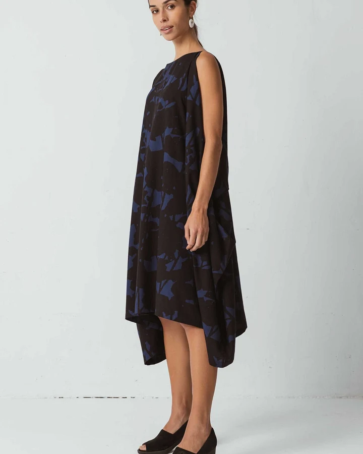 SKFK Damen vegan Kleid Habene Schwarz