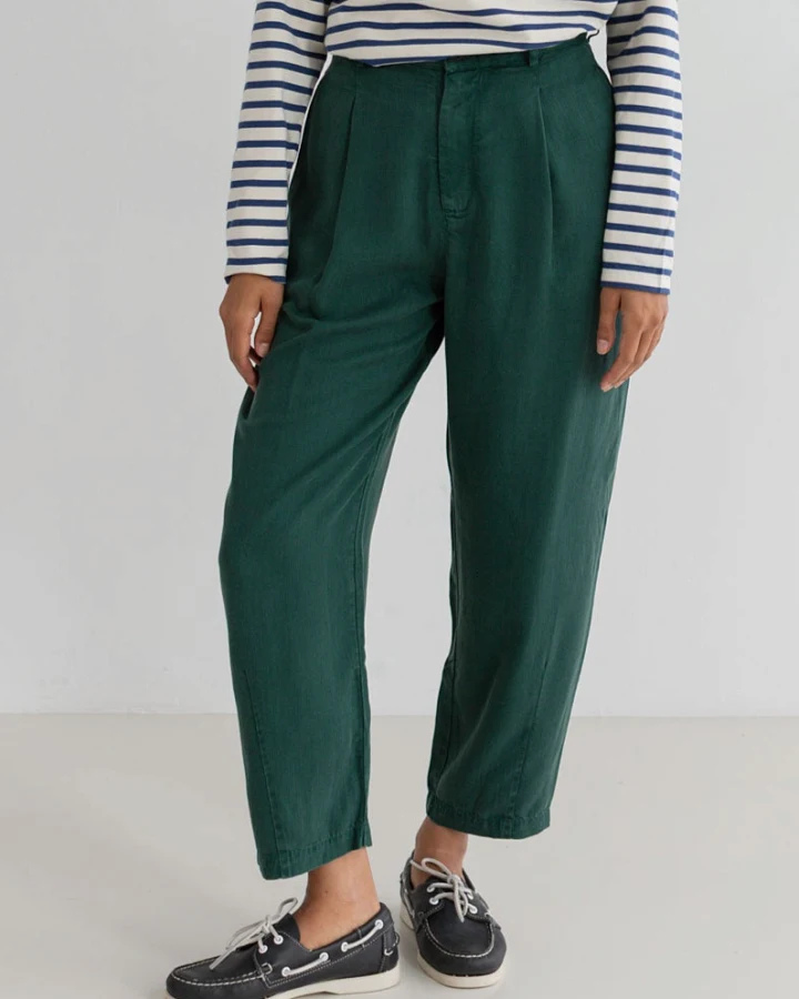 TWOTHIRDS Damen vegan Hose Haruku Dunkelgrün
