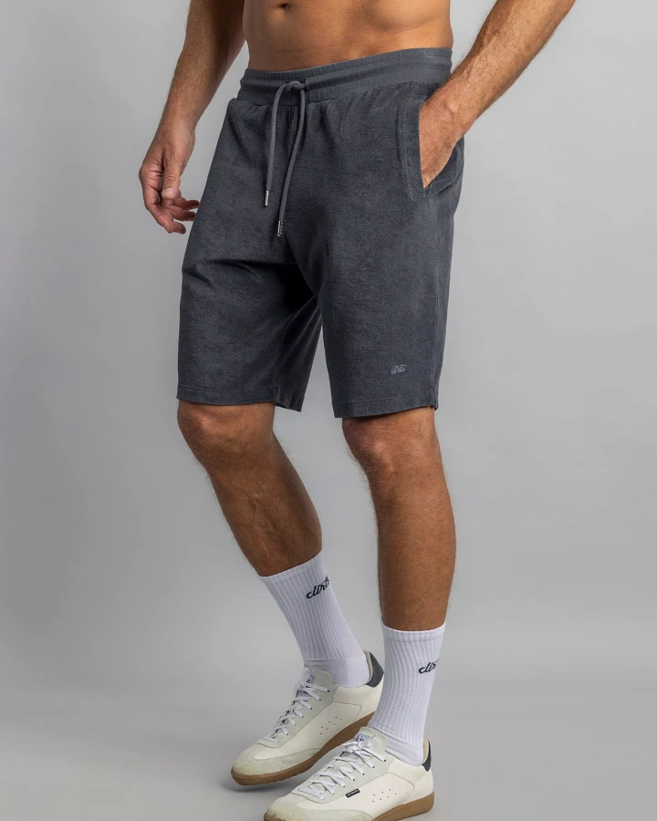 DIRTS Herren vegan Kurze Hose Terry Charcoal