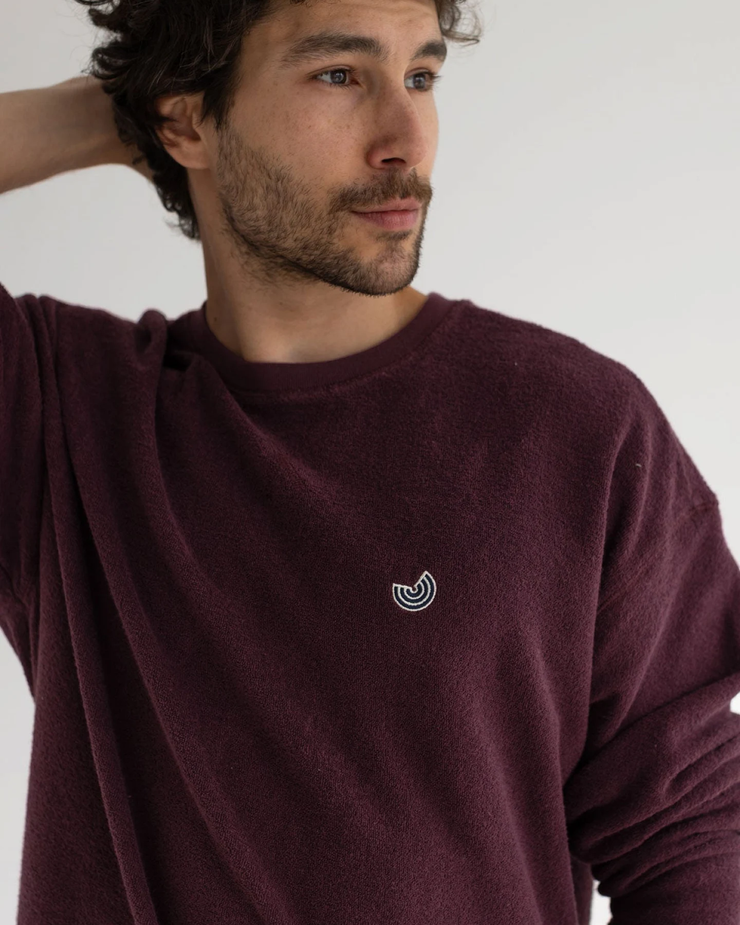 TWOTHIRDS Herren vegan Sweatshirt Kilda Zinfandel – Ansicht 2